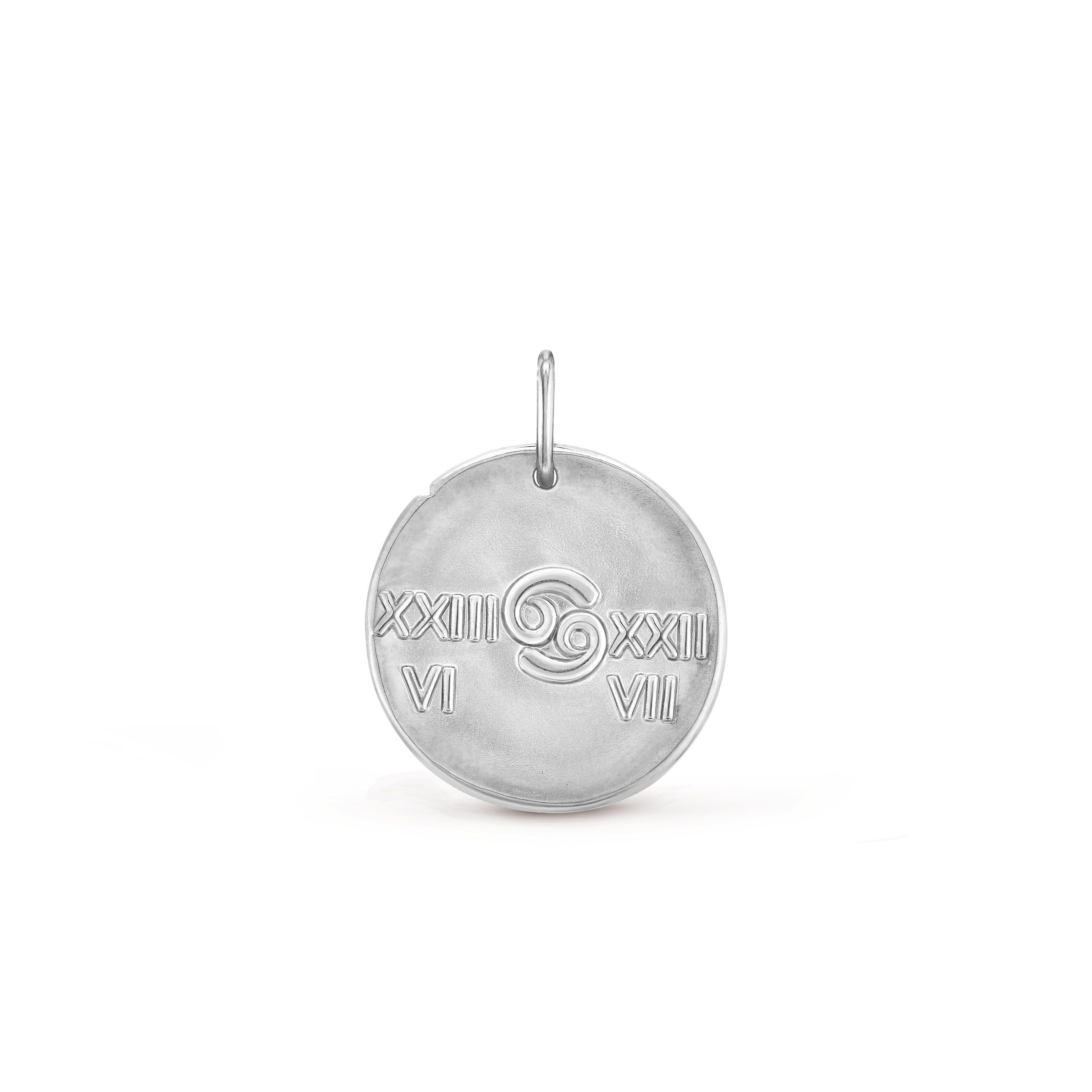 Zodiaque medal Cancri (Cancer), 18K white gold, Back, Jewelry Pendent - Van Cleef & Arpels