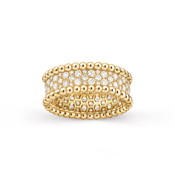 VCARO3Y900 - Perlée diamonds ring, 3 rows