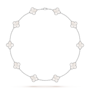 VCARF48500 - Vintage Alhambra項鍊，10枚四葉幸運圖騰