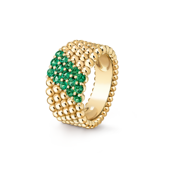 ペルレ クルール リング 5連モデル 18K ローズ ゴールド, ルビー