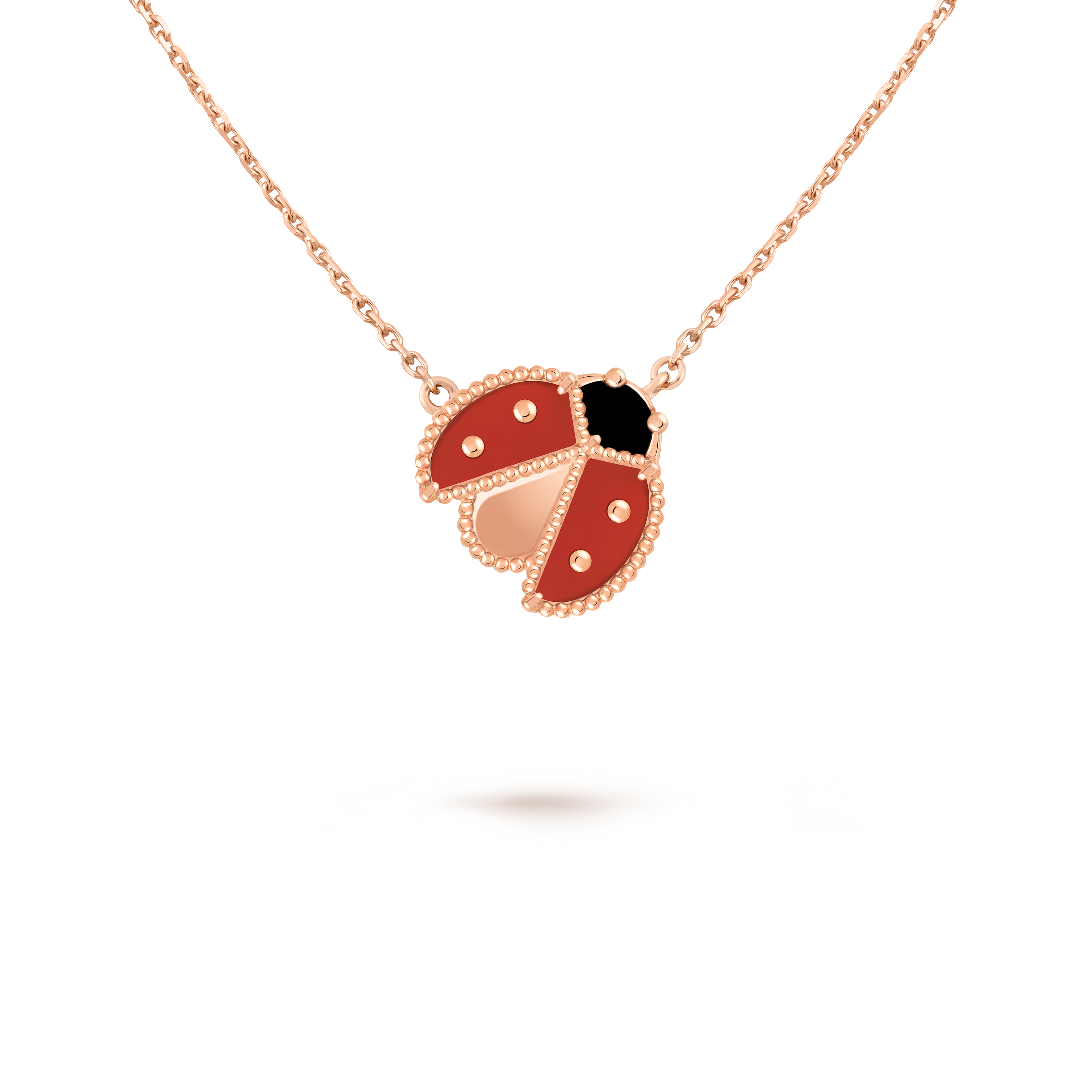 Rose gold outlet ladybug necklace