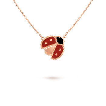 Van cleef red heart necklace sale