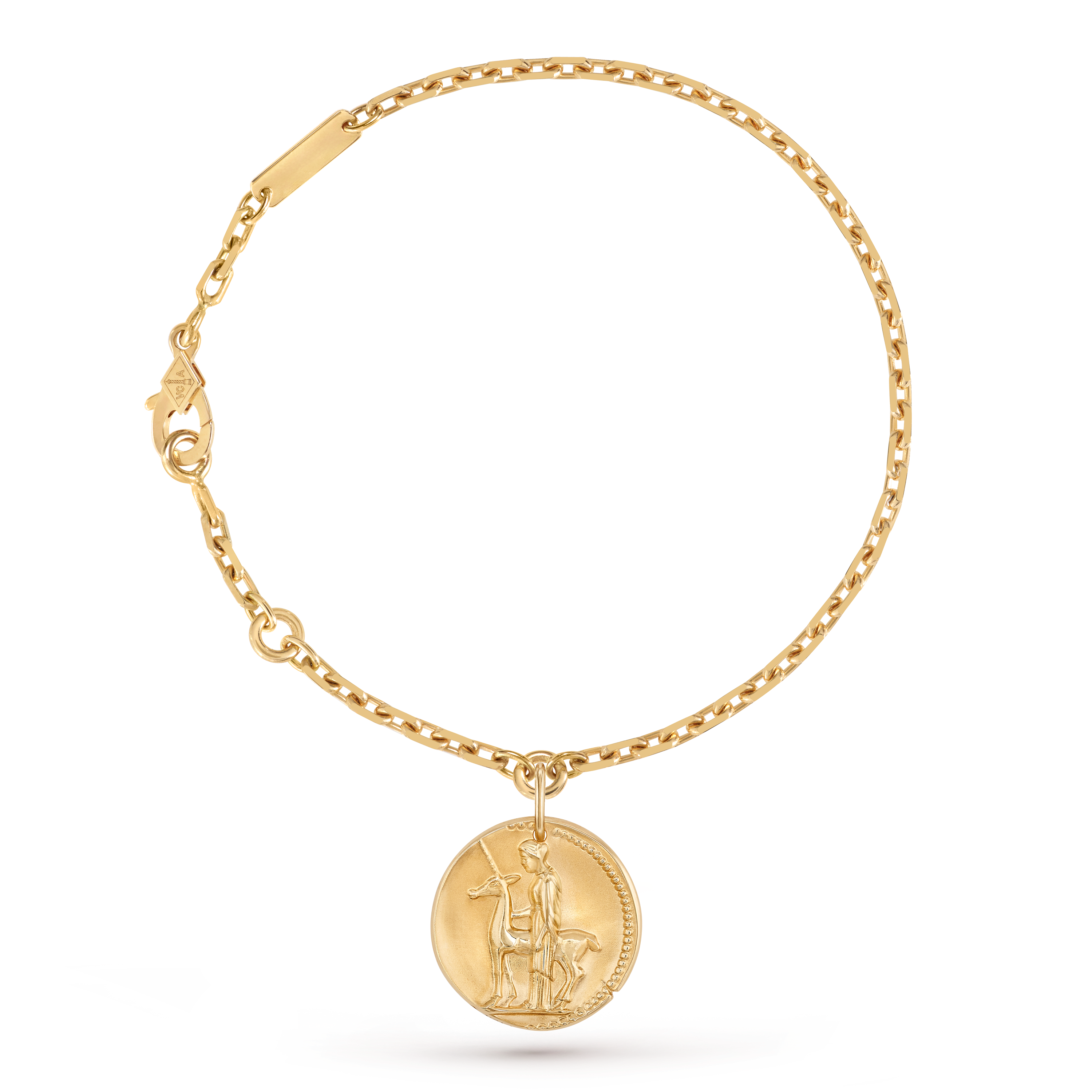 Armband Zodiaque Virginis (Jungfrau), 18 Karat Gelbgold, Three Fourth, Jewelry Bracelet - Van Cleef & Arpels