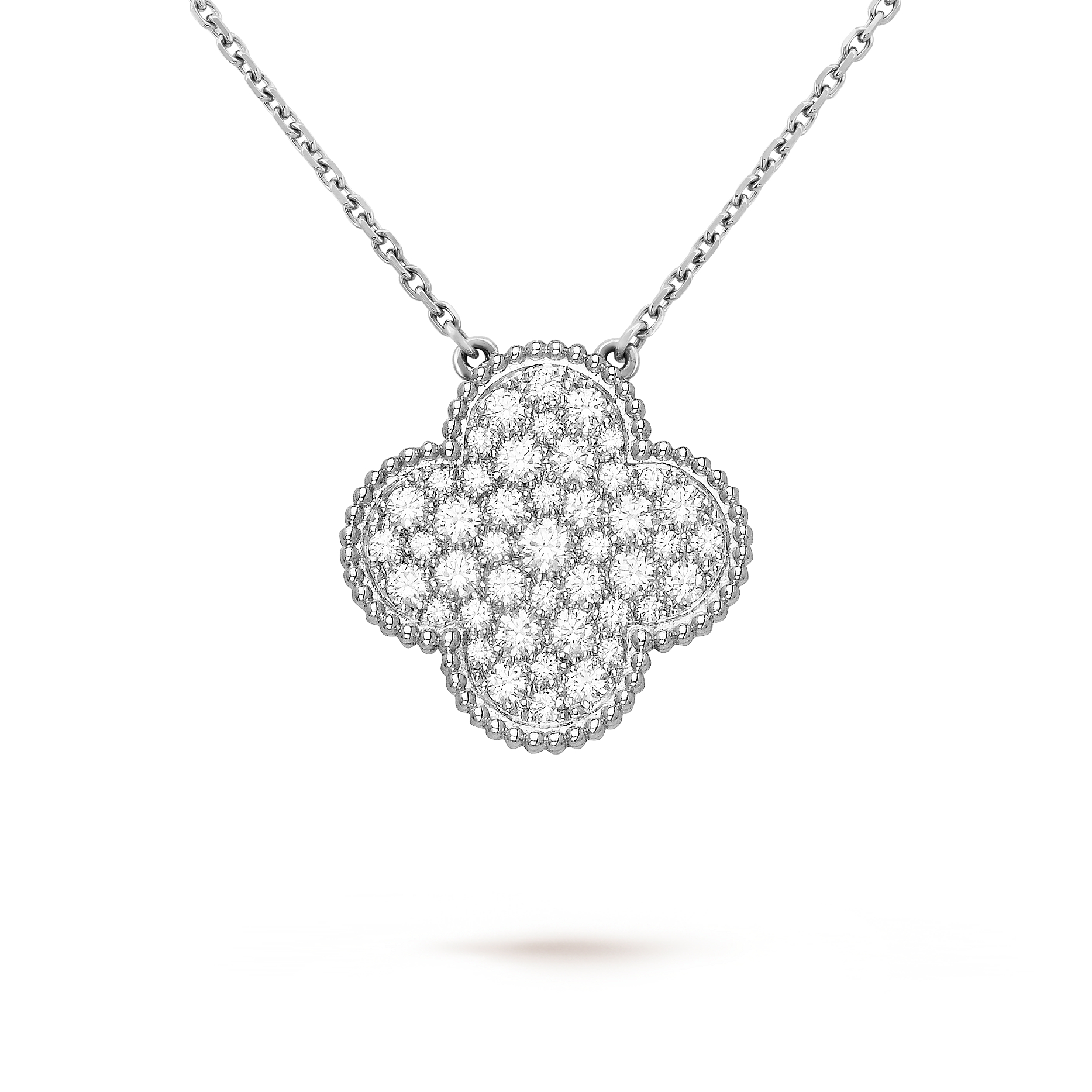 Van Cleef and Arpels Black Mother of Pearl Magic Alhambra Pendant