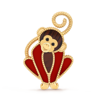 VCARP7UL00 - Lucky Animals Monkey胸针