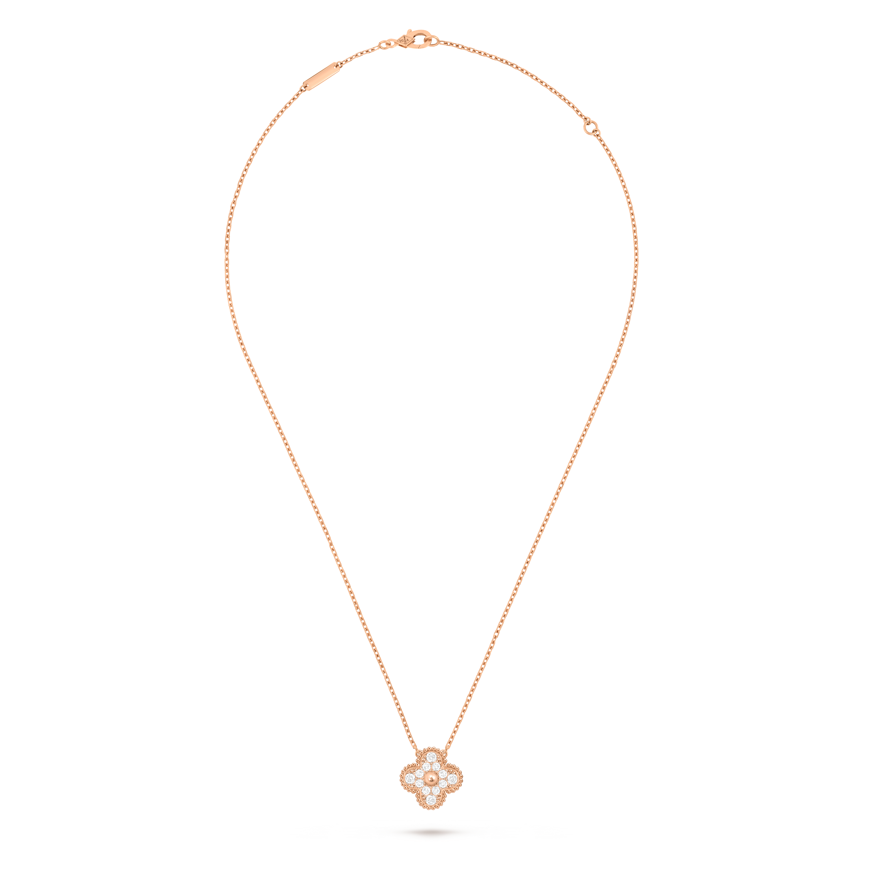 ヴァンクリーフアンドアーペル　フェリシテ　53号　ローズゴールド ヴィンテージ アルハンブラ ペンダント 18K ローズ ゴールド