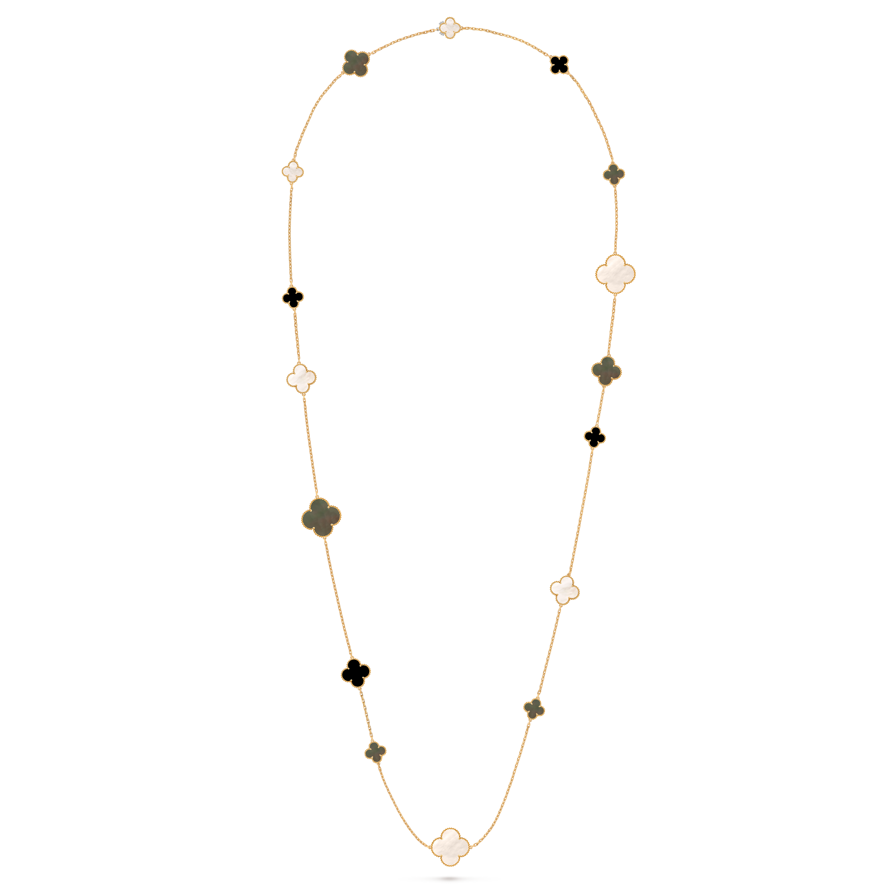 ロングネックレス マジック アルハンブラ マジック アルハンブラ ロングネックレス、1 モチーフ 18K
