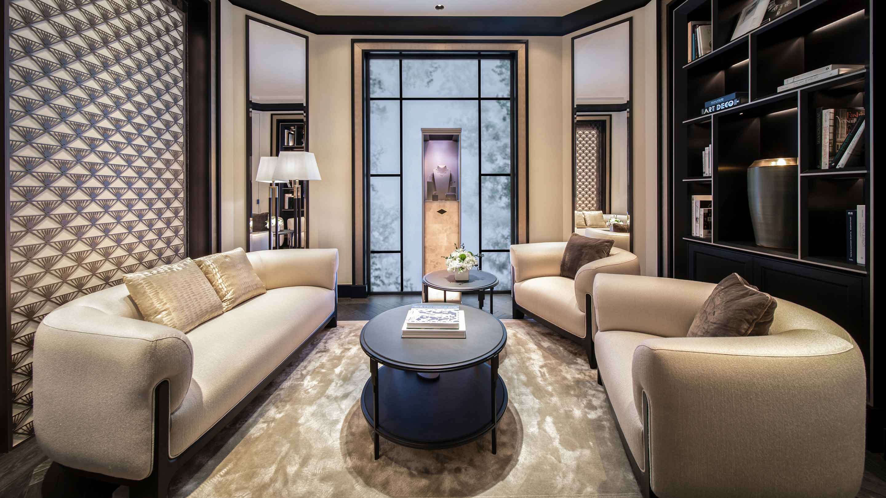 Hangzhou Tower present the interior salon view, Van Cleef & Arpels.