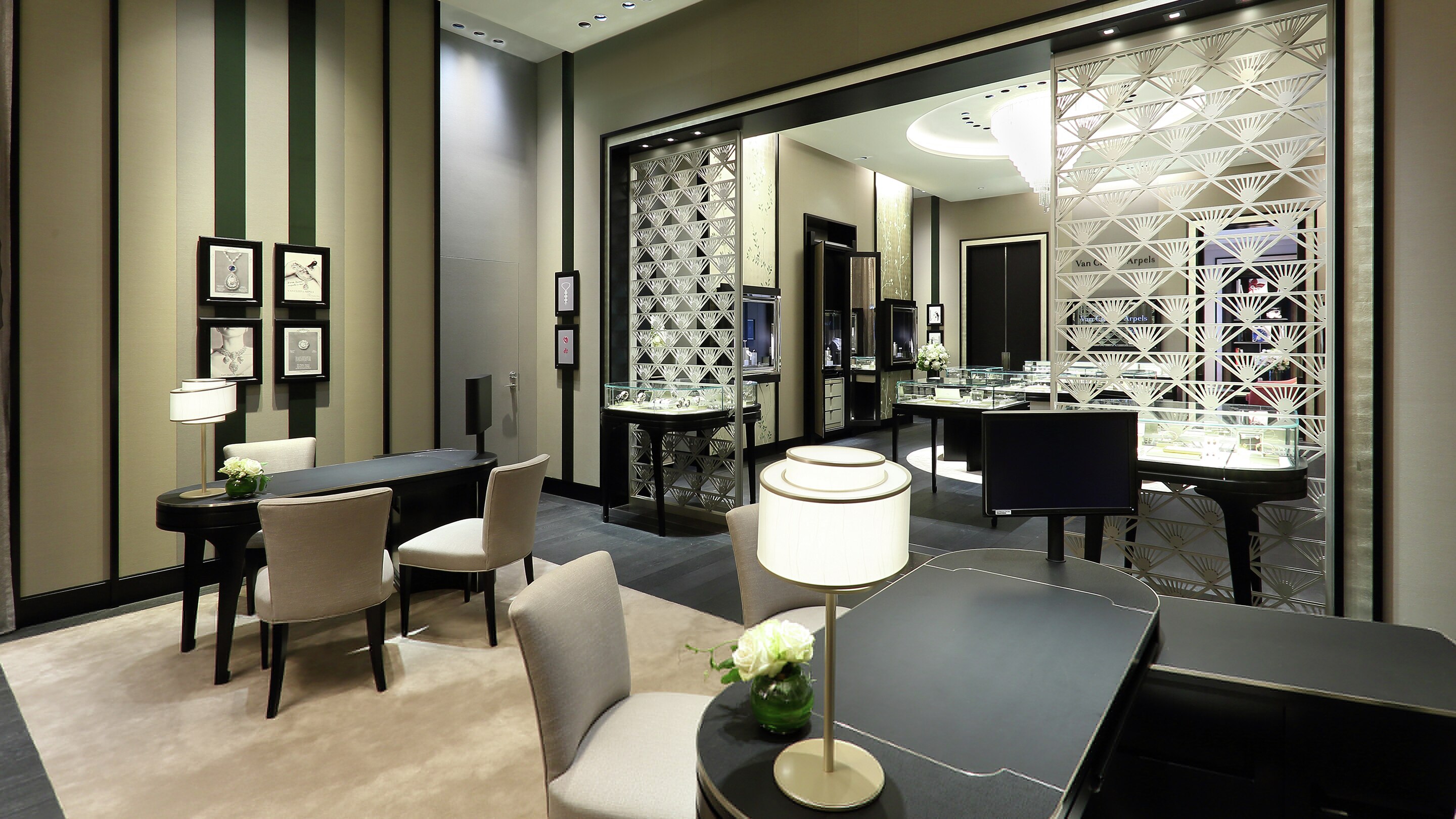 nagoya midland square boutique present the interior view, Van Cleef & Arpels