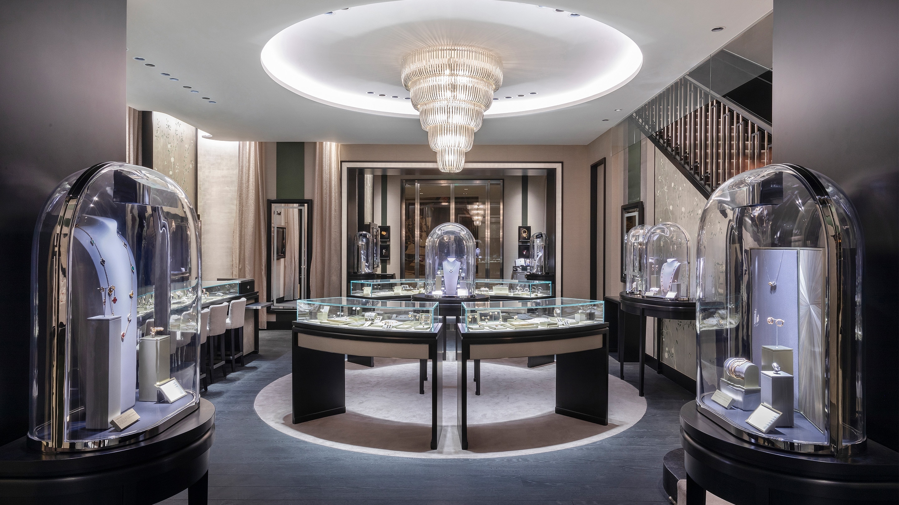 Beijing China World present the main area view, Van Cleef & Arpels.