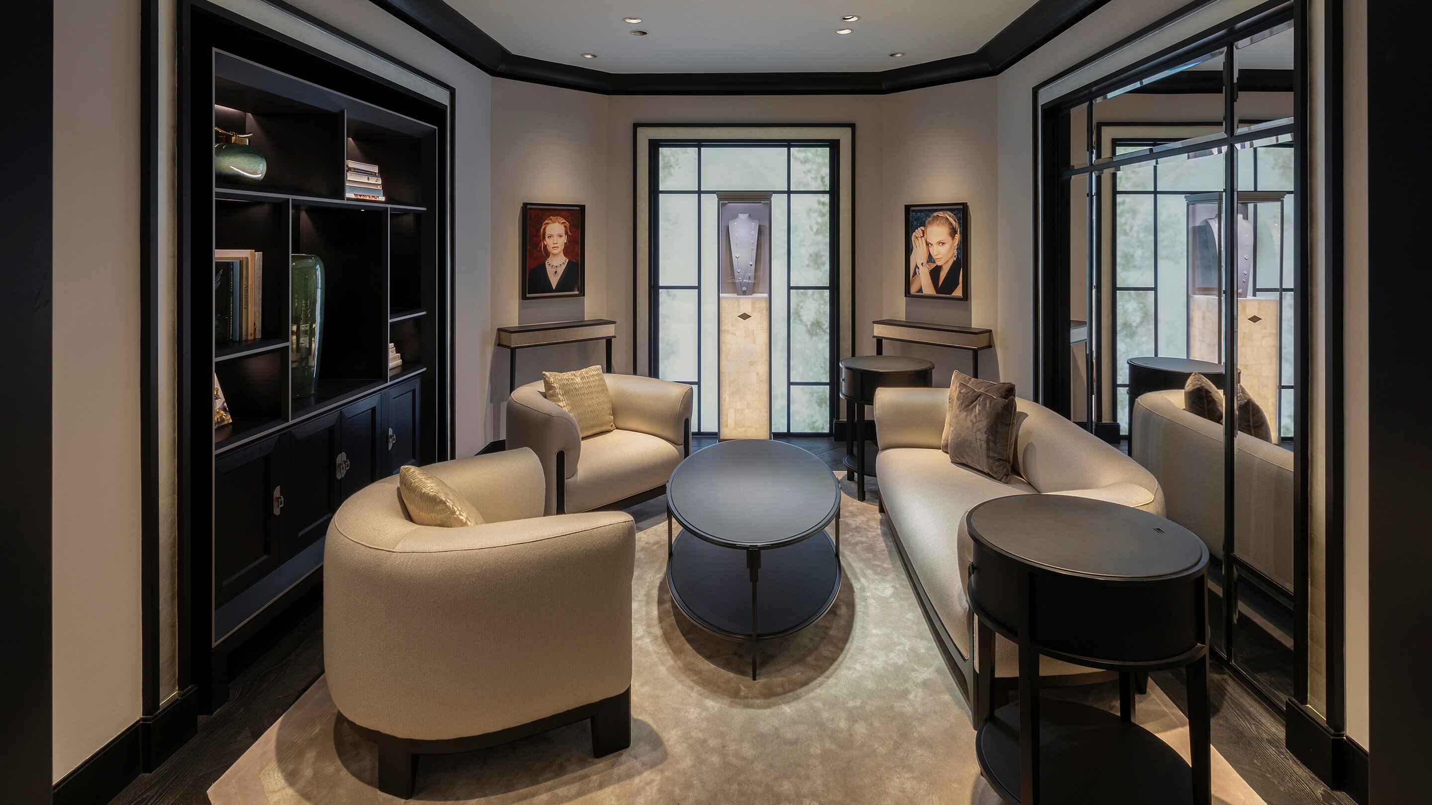 shanghai plaza 66 boutique present living room view, Van Cleef & Arpels