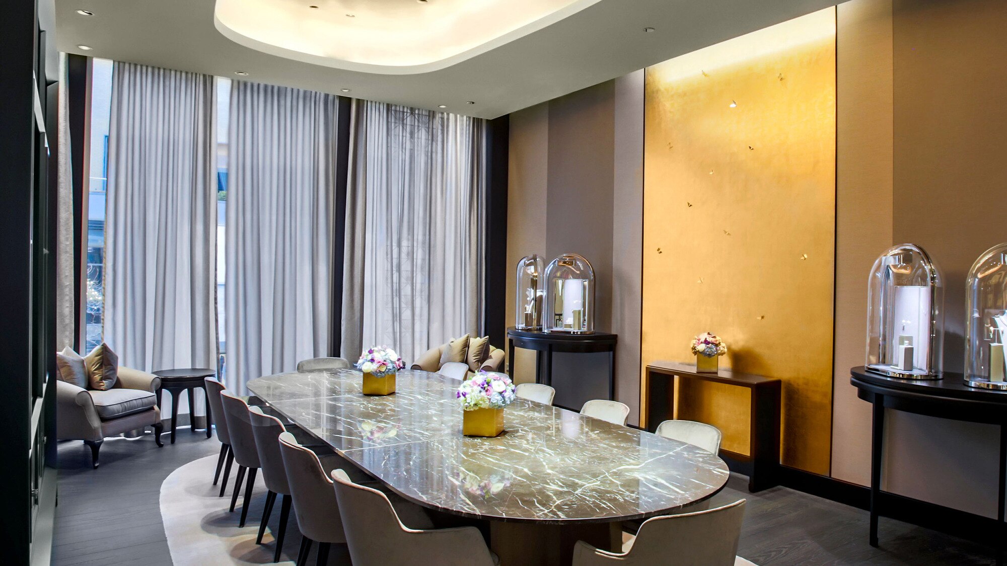 chicago oak street boutique present dining room view, Van Cleef & Arpels