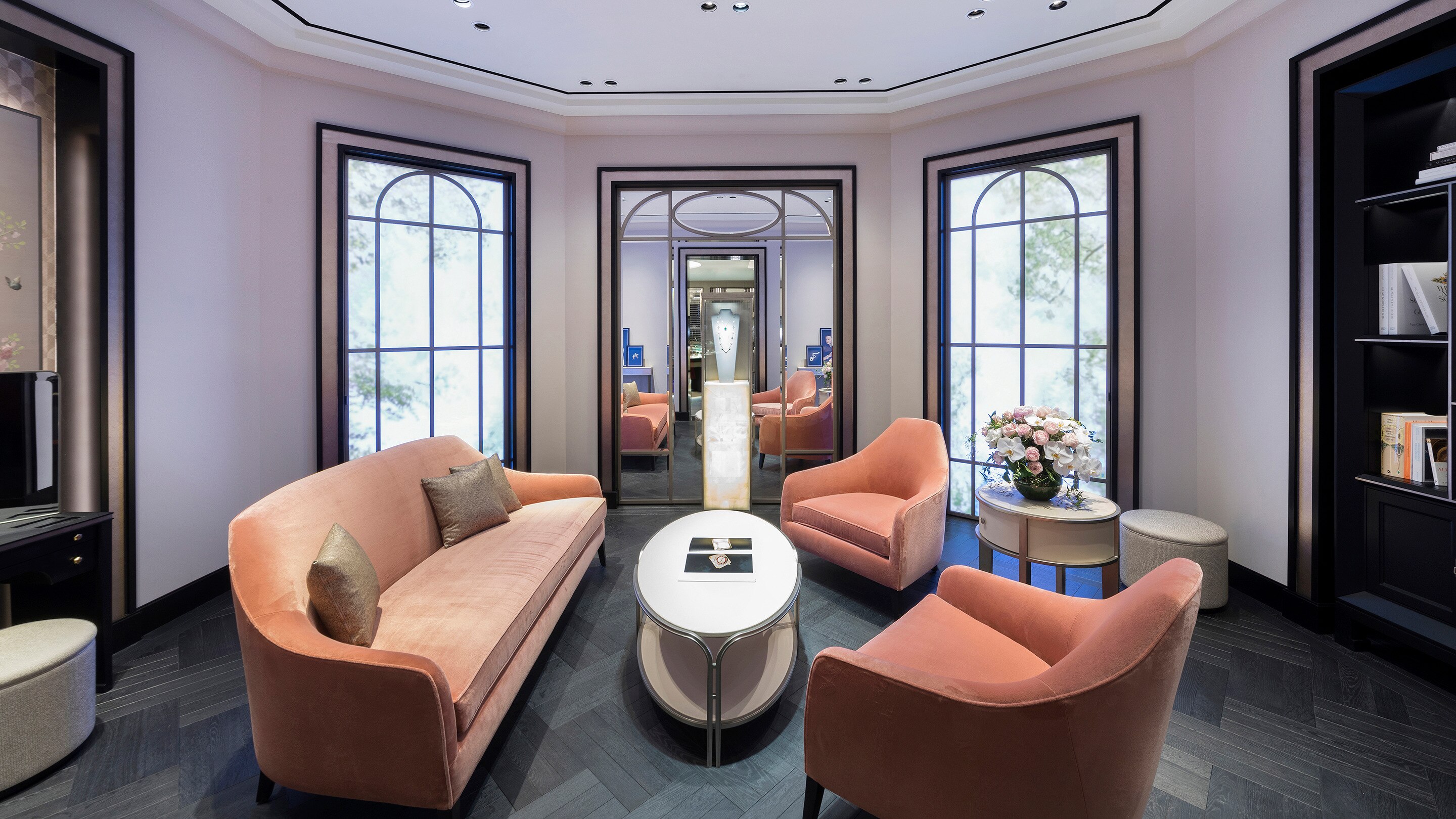 melbourne chadstone boutique present living room view, Van Cleef & Arpels