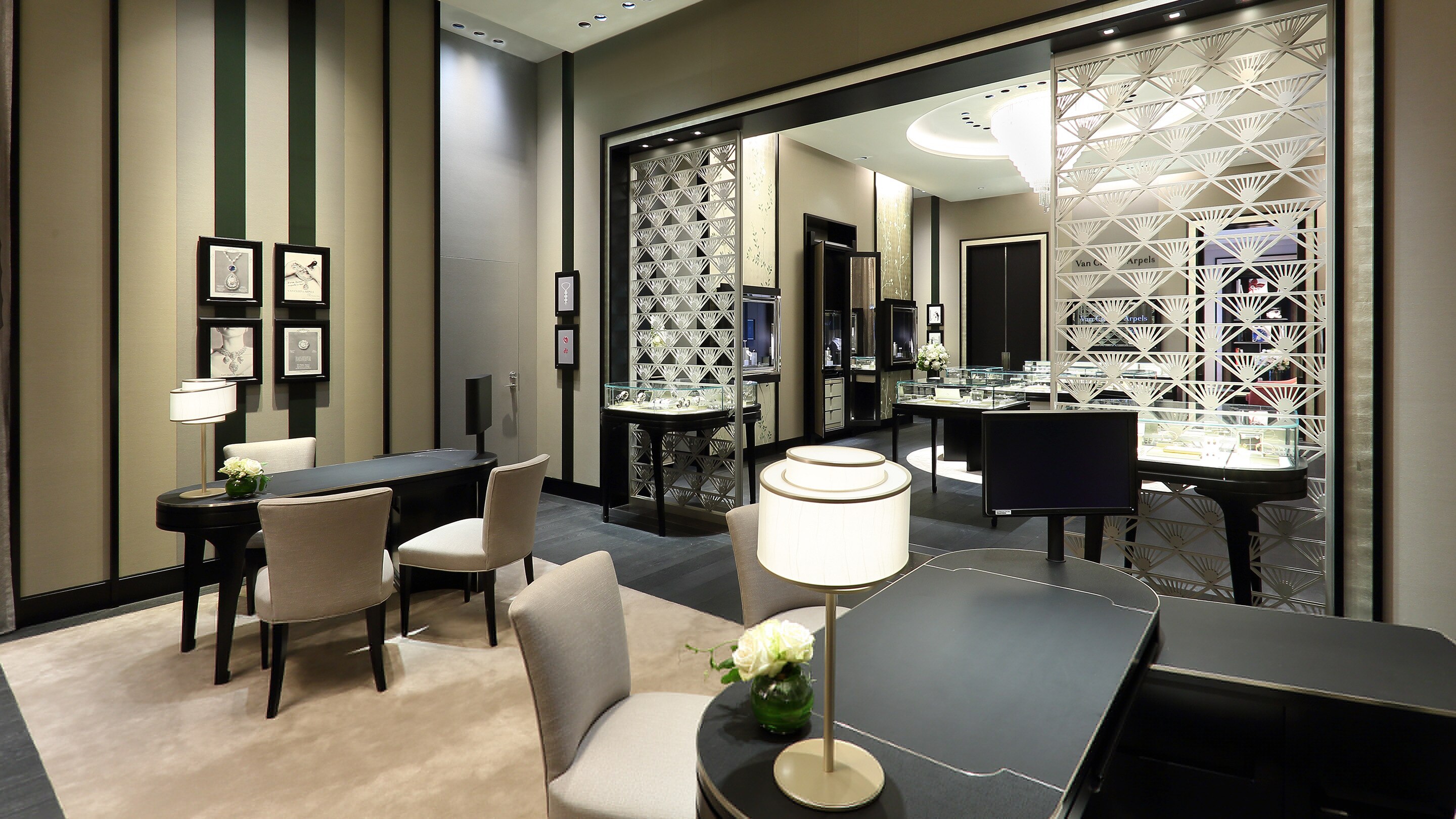 nagoya midland square boutique present the interior view, Van Cleef & Arpels