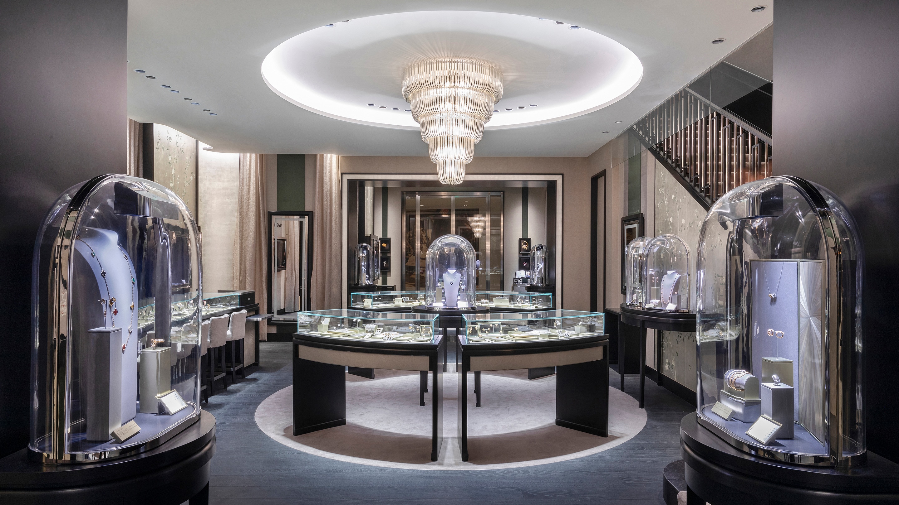 beijing china world boutique present main area view, Van Cleef & Arpels