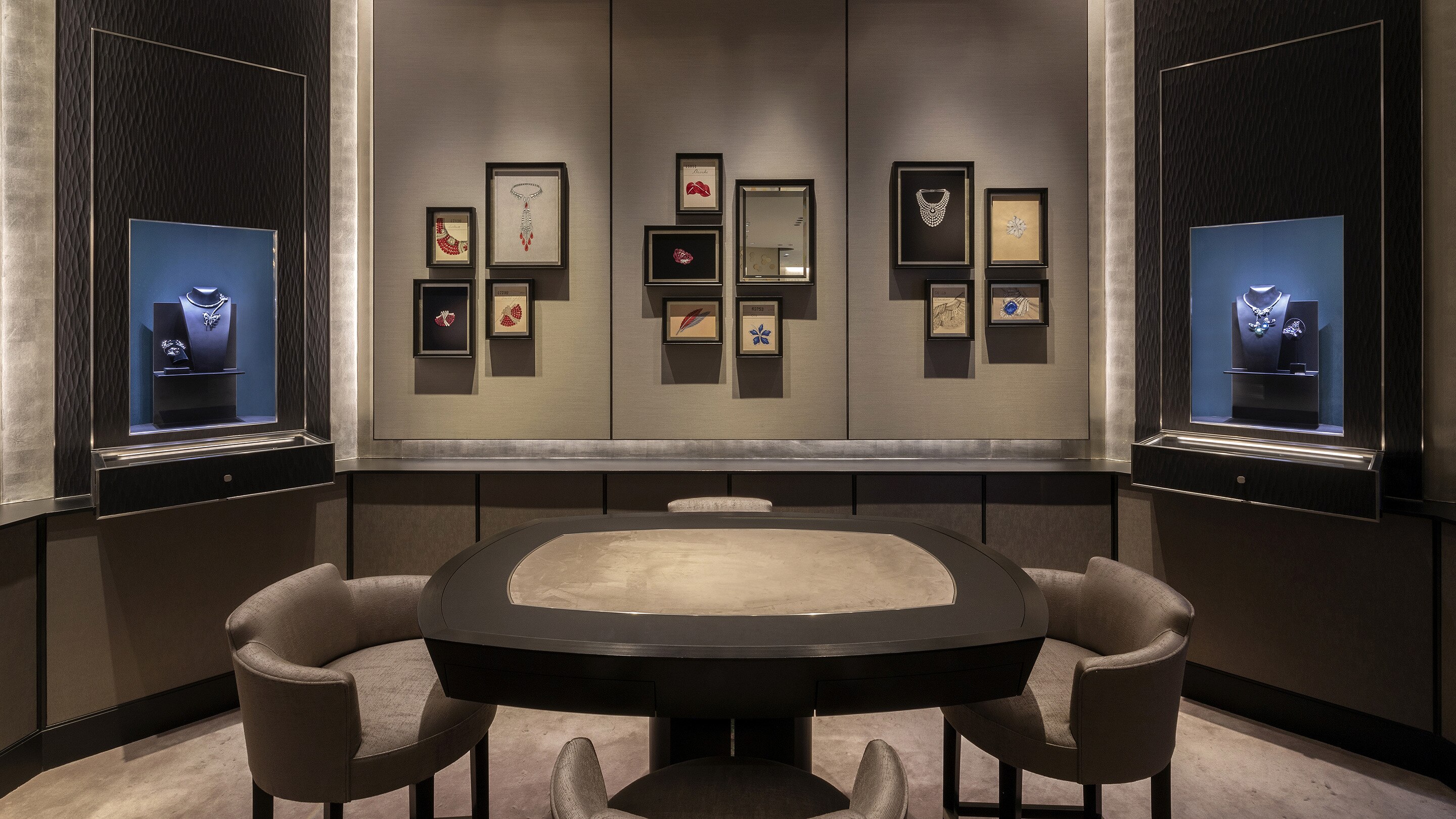 shanghai ifc boutique present 1906 room view, Van Cleef & Arpels