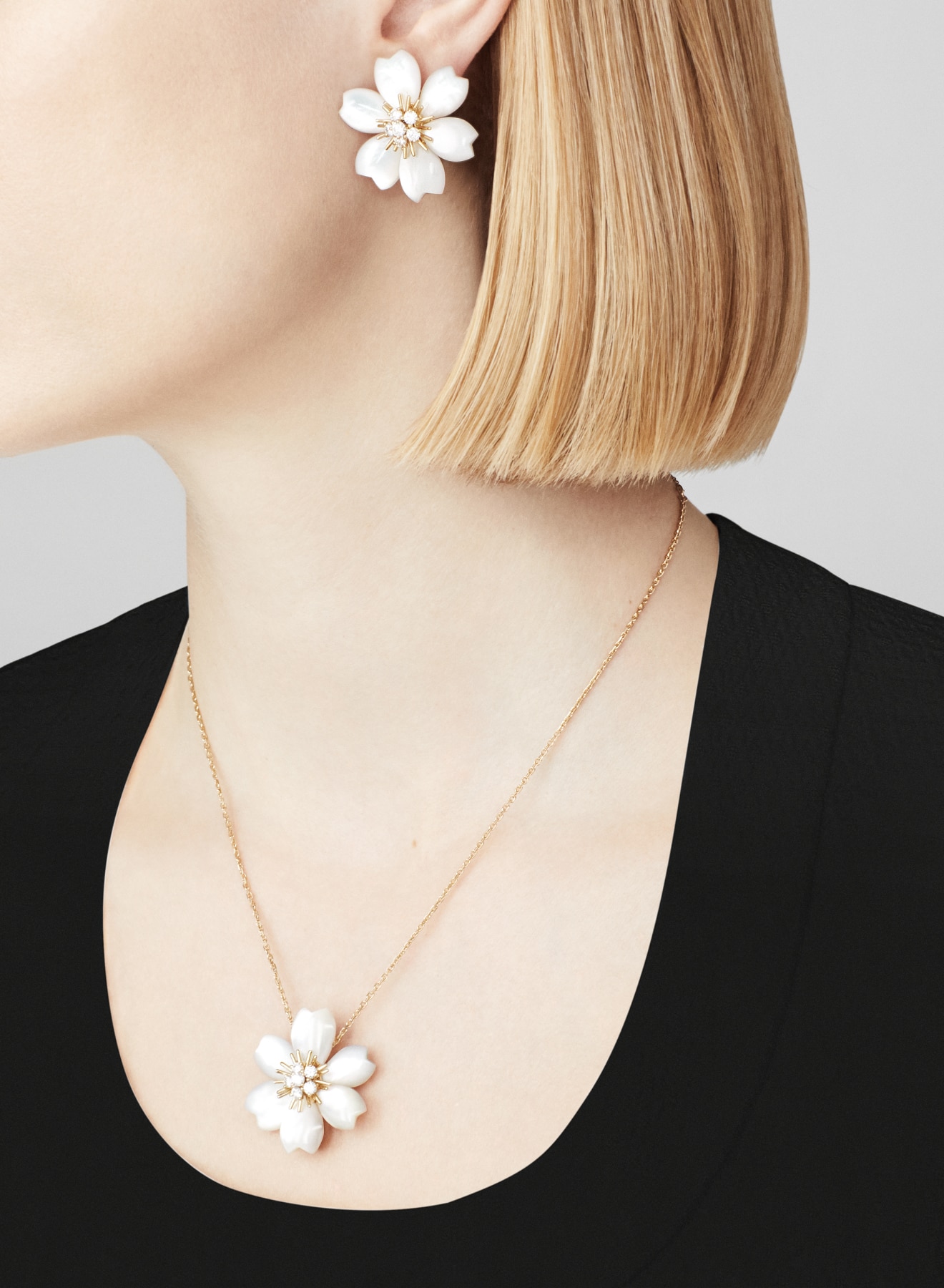 Collier Rose de Noël - Milie Bijoux