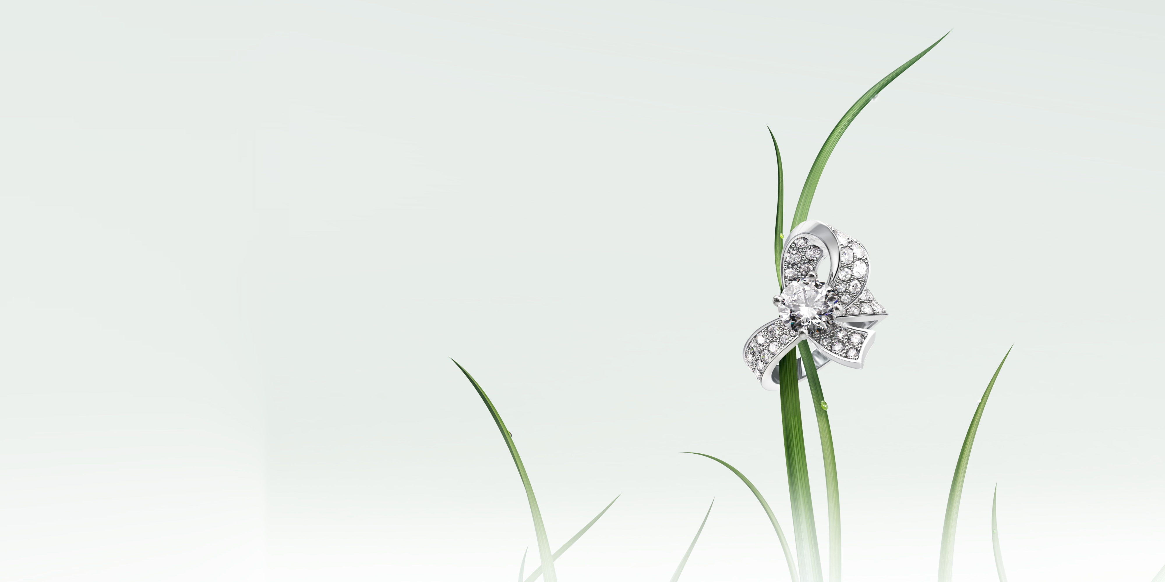 Boucle 單顆鑽石戒指，鉑金，鑽石，1顆1.26至1.50克拉的圓鑽。單顆寶石戒指系列，Van Cleef & Arpels 梵克雅寶。