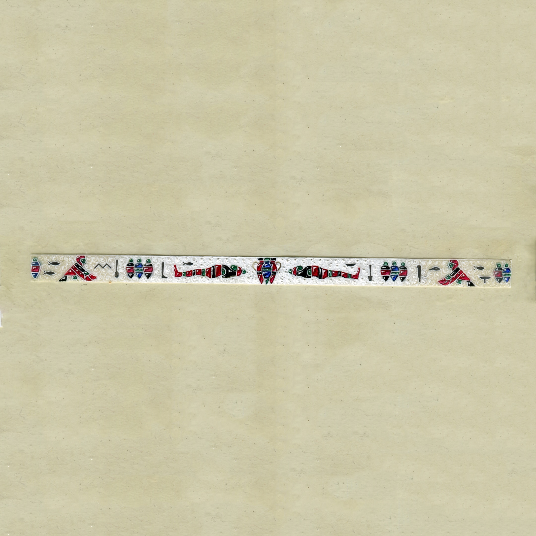 Drawing featuring an egyptien-inspired bracelet, circa 1925, Van Cleef & Arpels Archives
