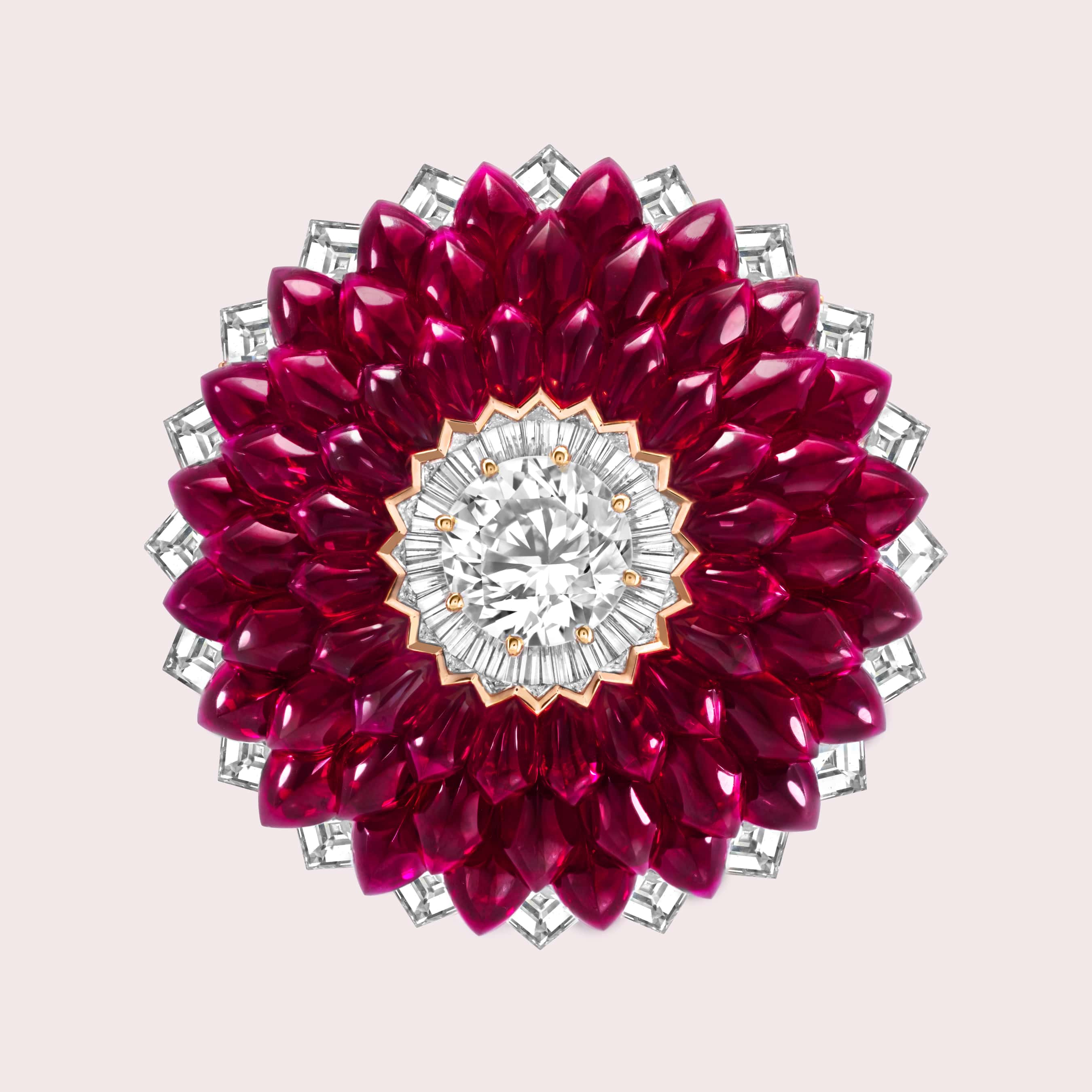 VAN CLEEF & ARPELS COLLIER 'ZIP' TRANSFORMABLE RUBIS ET DIAMANTS