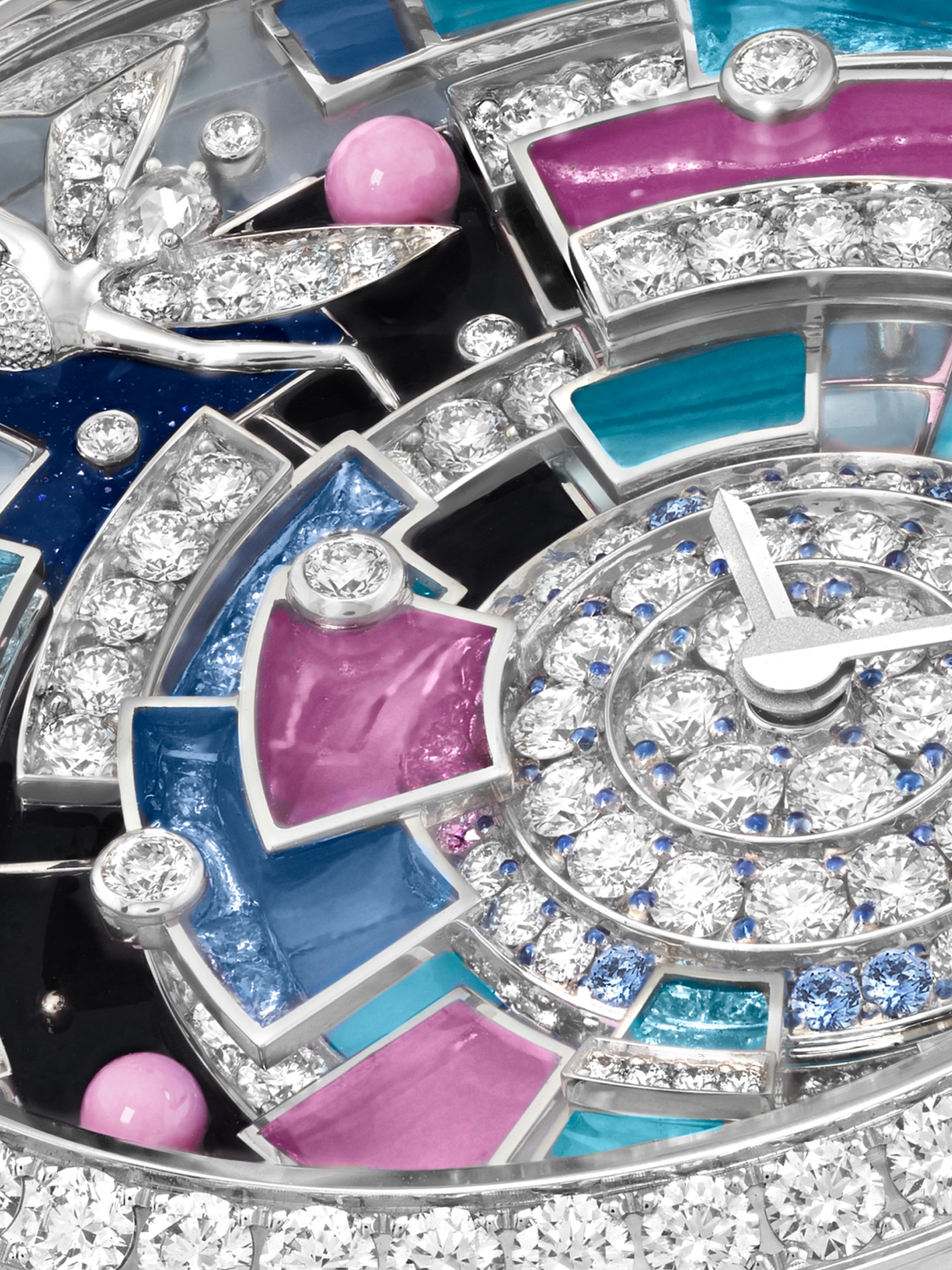 Lady Arpels Lune Féérique Watch, Extraordinary Dials™ collection, Van Cleef & Arpels.