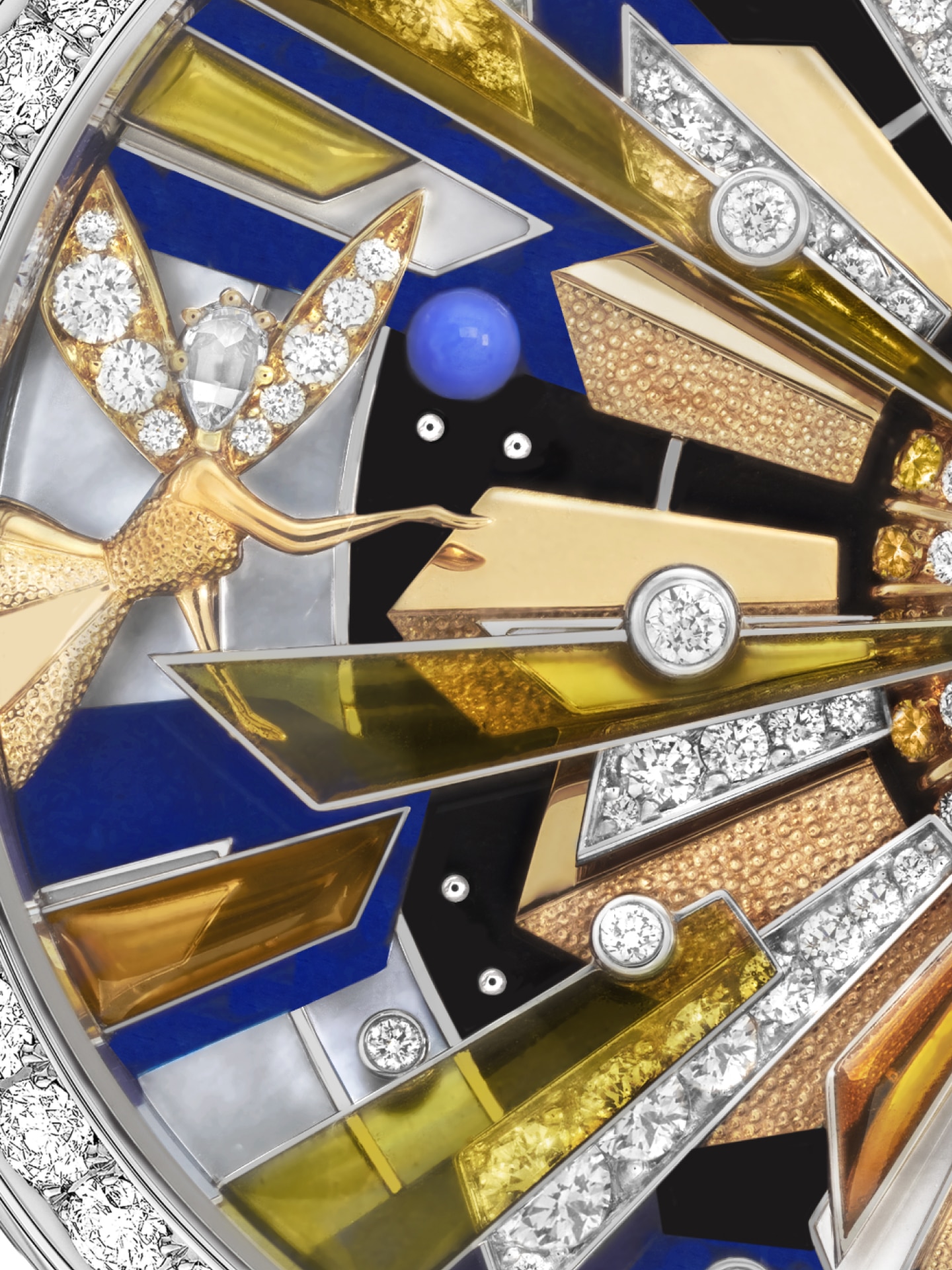 Lady Arpels Soleil Féérique Watch, Extraordinary Dials™ collection, Van Cleef & Arpels.