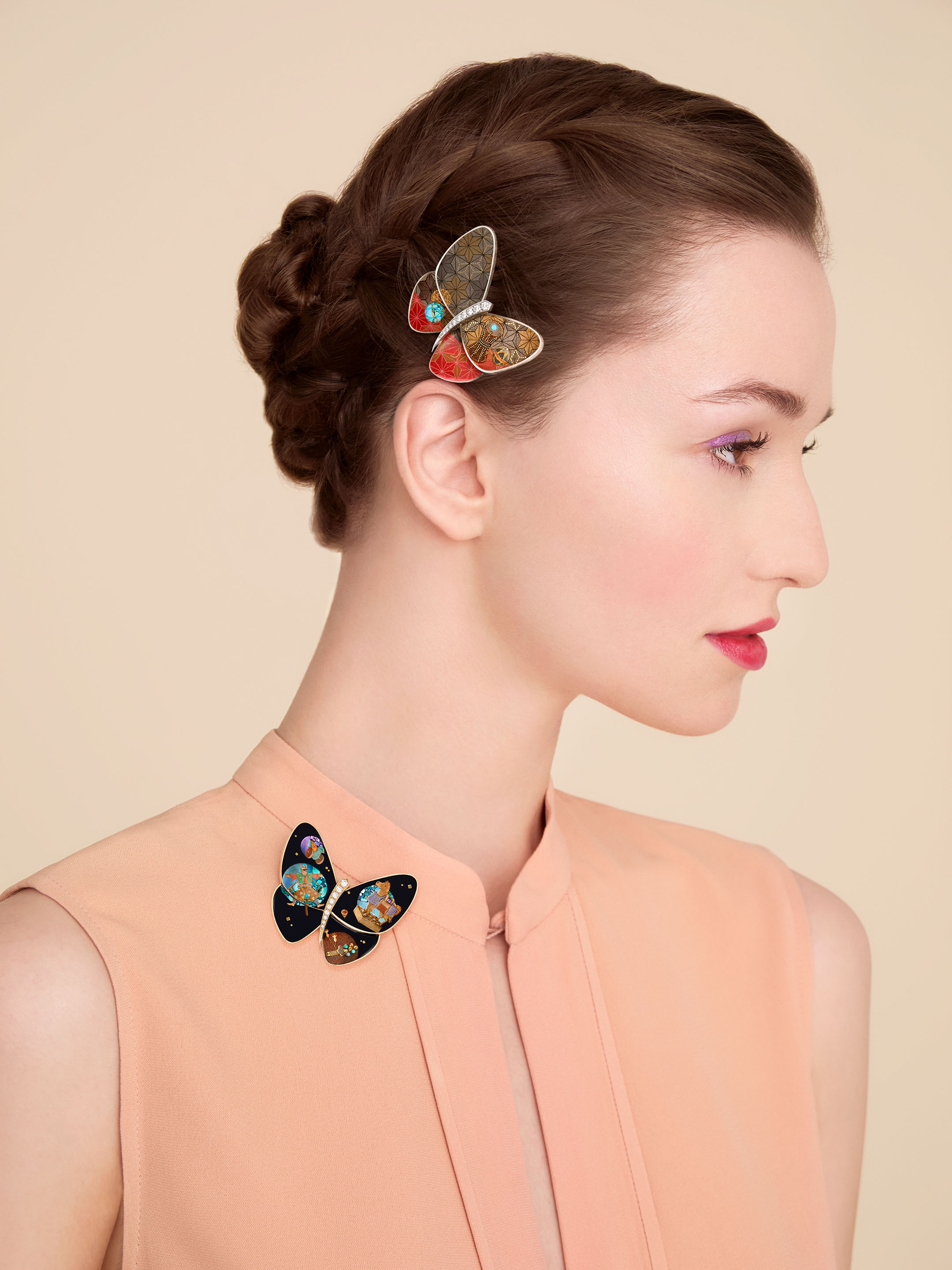 Lacquered Butterflies, Van Cleef & Arpels.