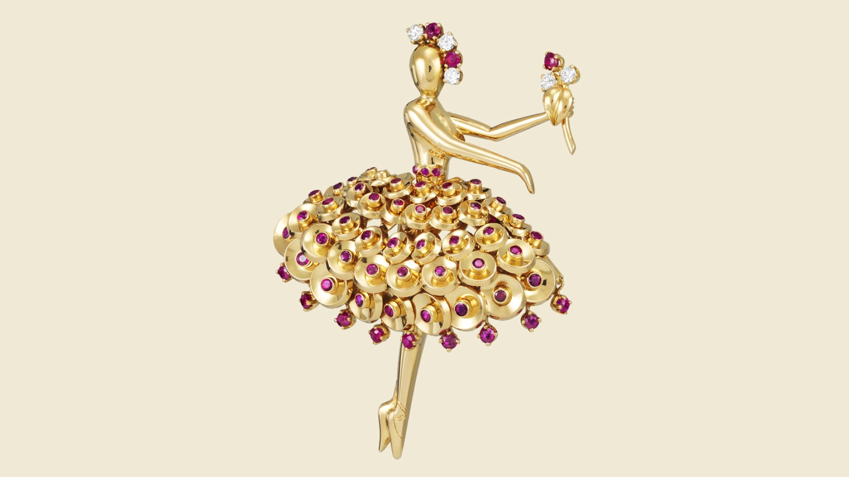 Dancer Paillettes clip, 1953, Patrick Gries, Van Cleef & Arpels Archives