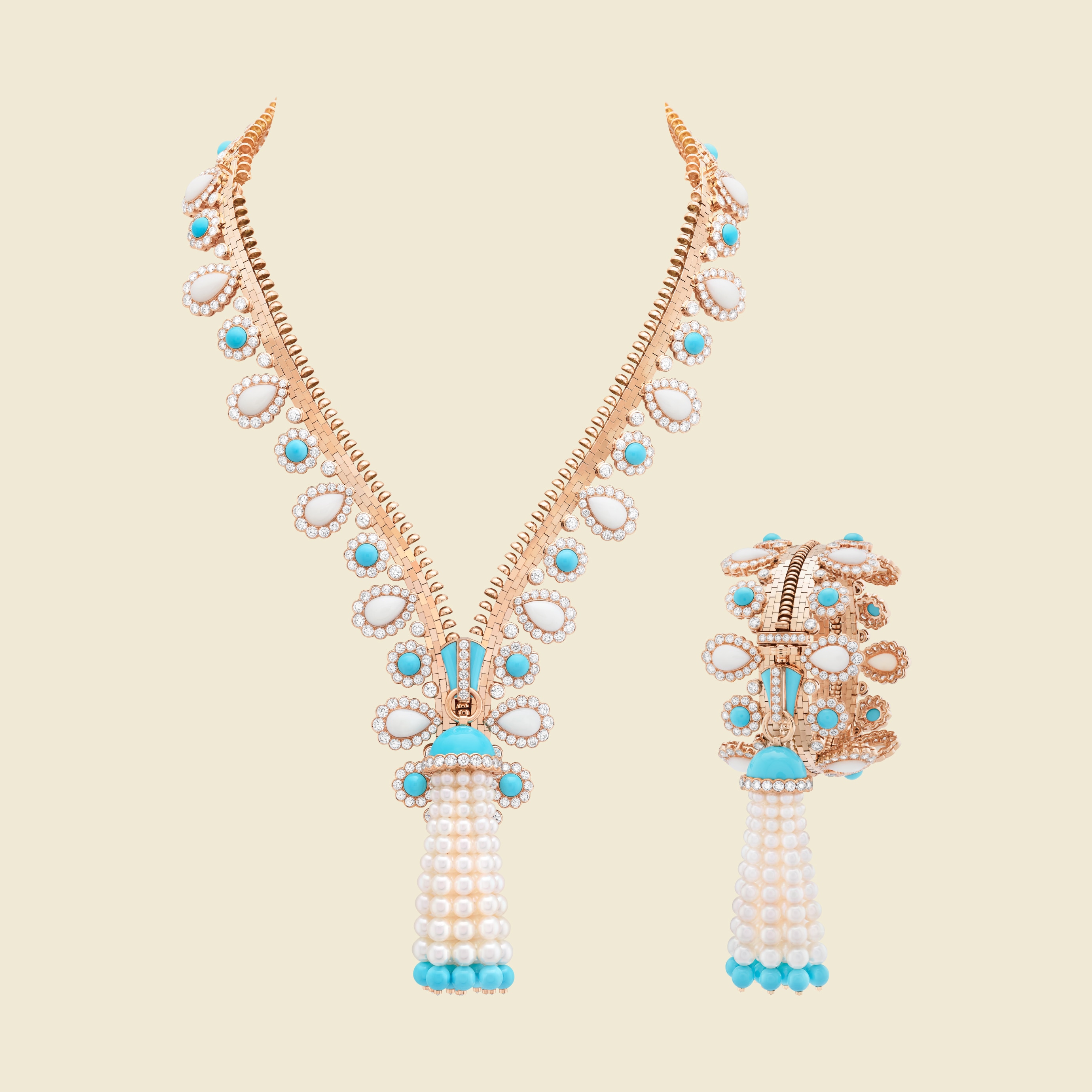 ADVERTISING: VAN CLEEF & ARPELS Zip Necklace 2015 Jewelry, Jewelry