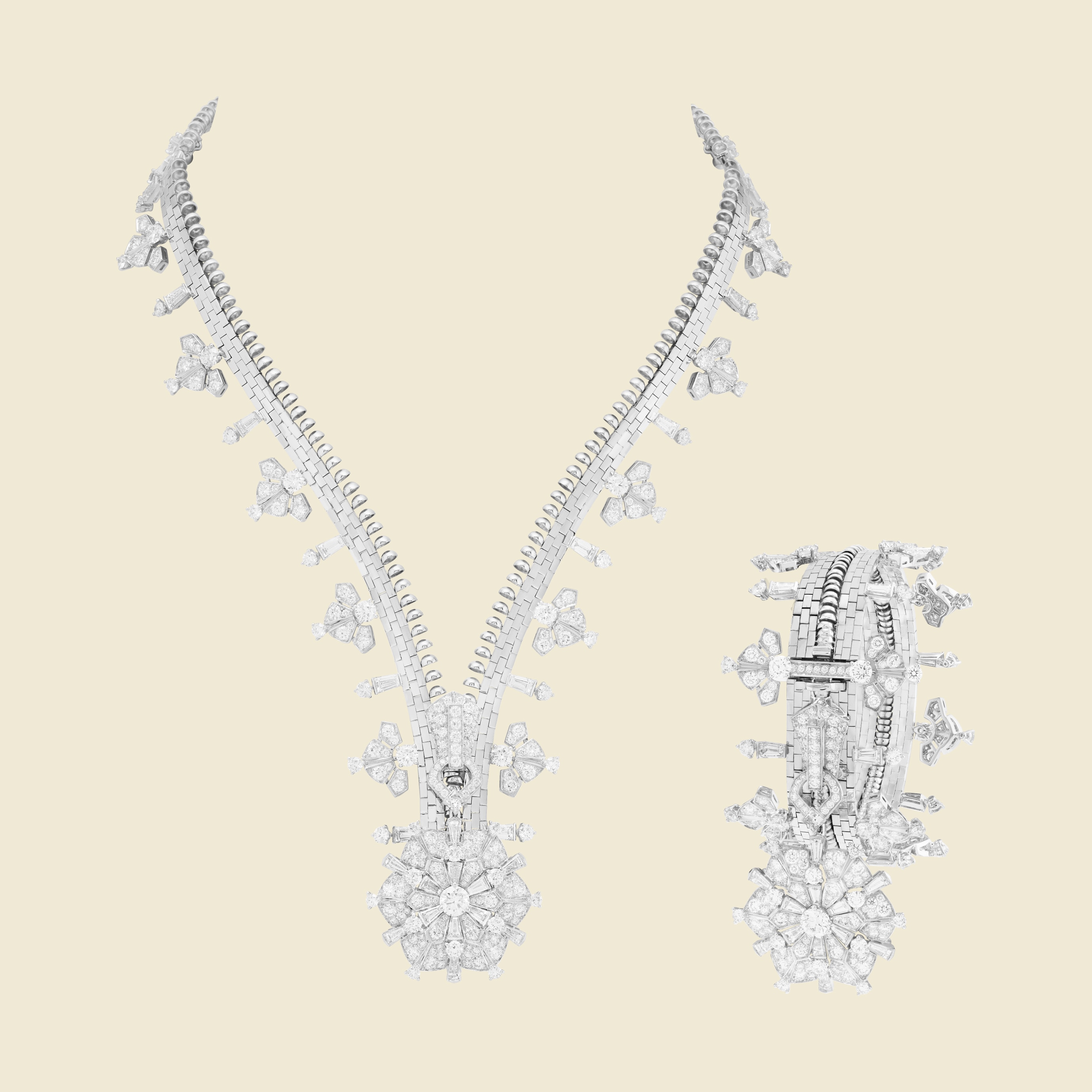 Diamond 'Zip Couture' Necklace, France