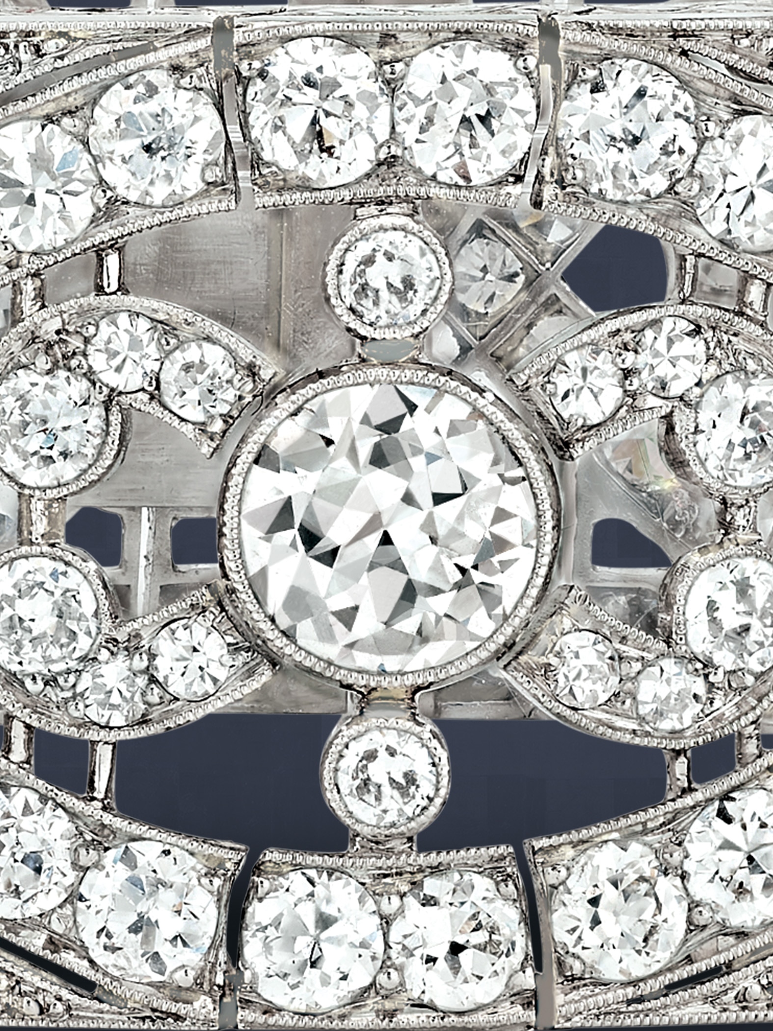 Armbänder, 1922–1925. Platin, Diamanten. Sammlung Van Cleef & Arpels.