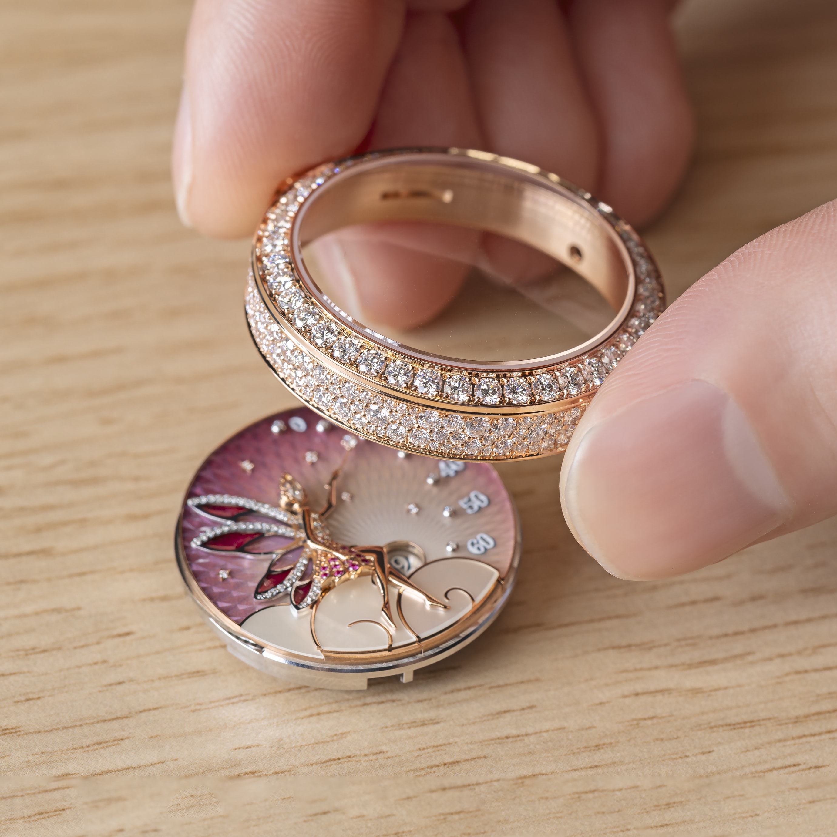 Lady Féerie Or Rose watch, Poetic Complications Collection, Van Cleef & Arpels.