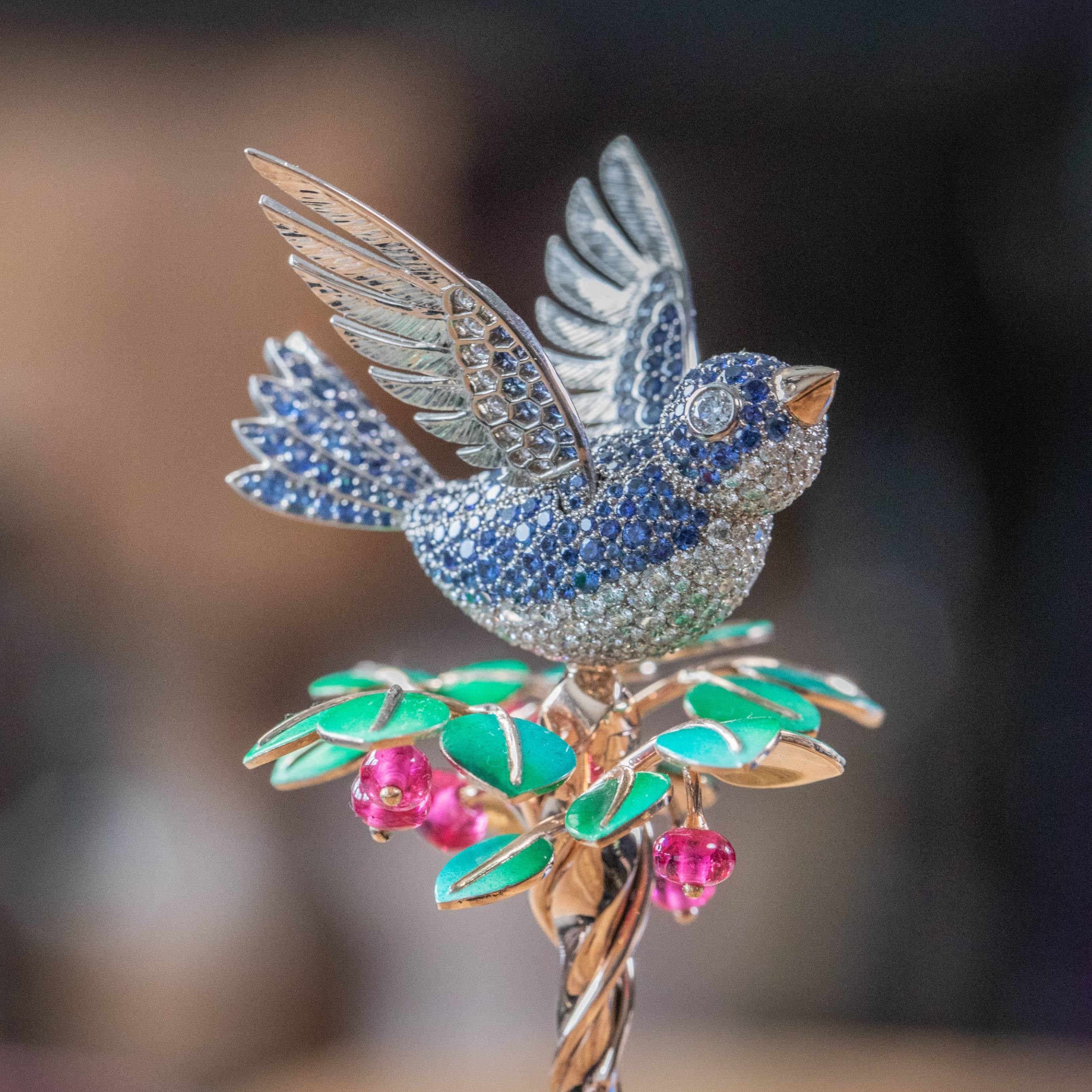 Prueba del movimiento del ala del pájaro, Van Cleef & Arpels.