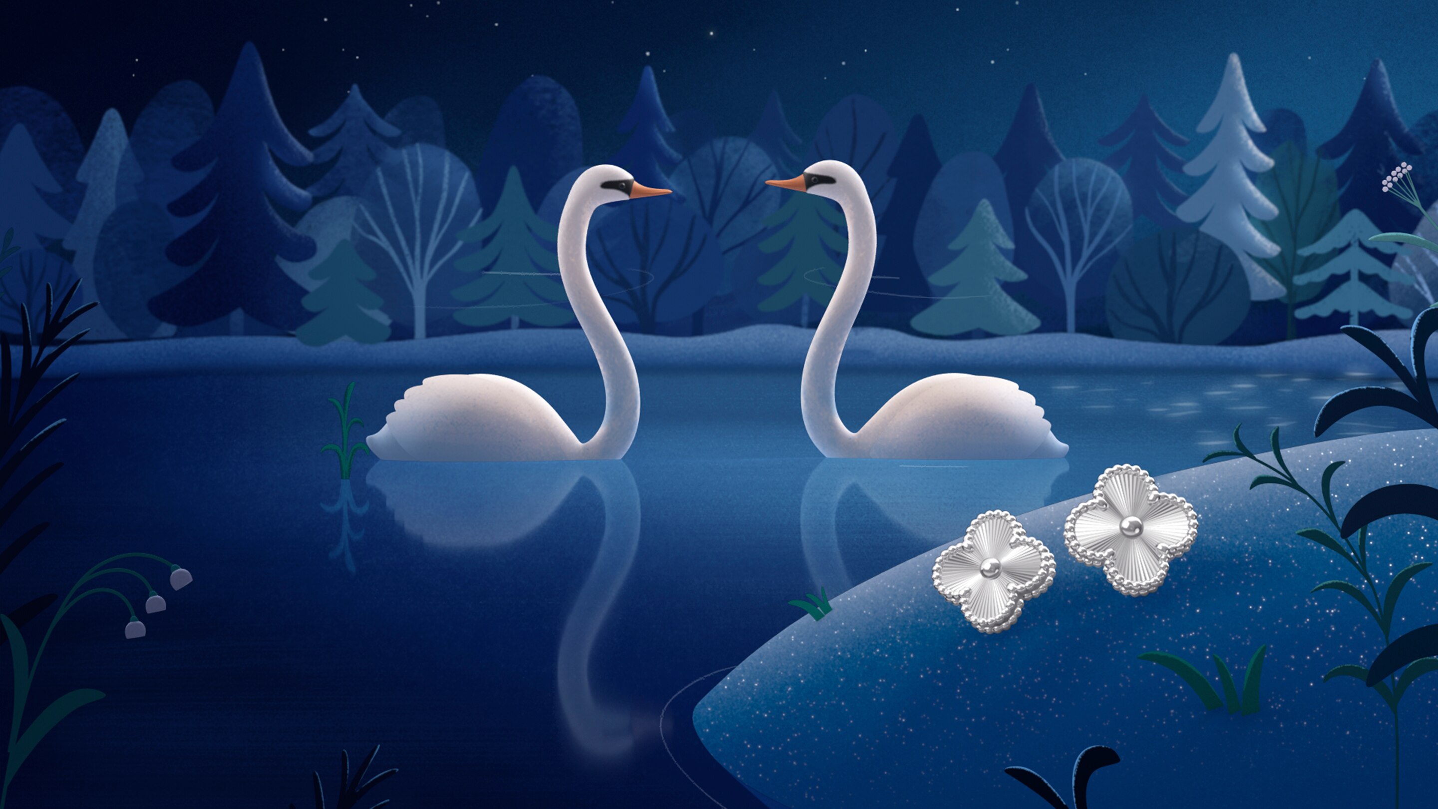 The Maison's iconic motif of luck radiates in the enchanting Alhambra系列® Exhibition at Taipei 101 Shopping Mall, Van Cleef & Arpels