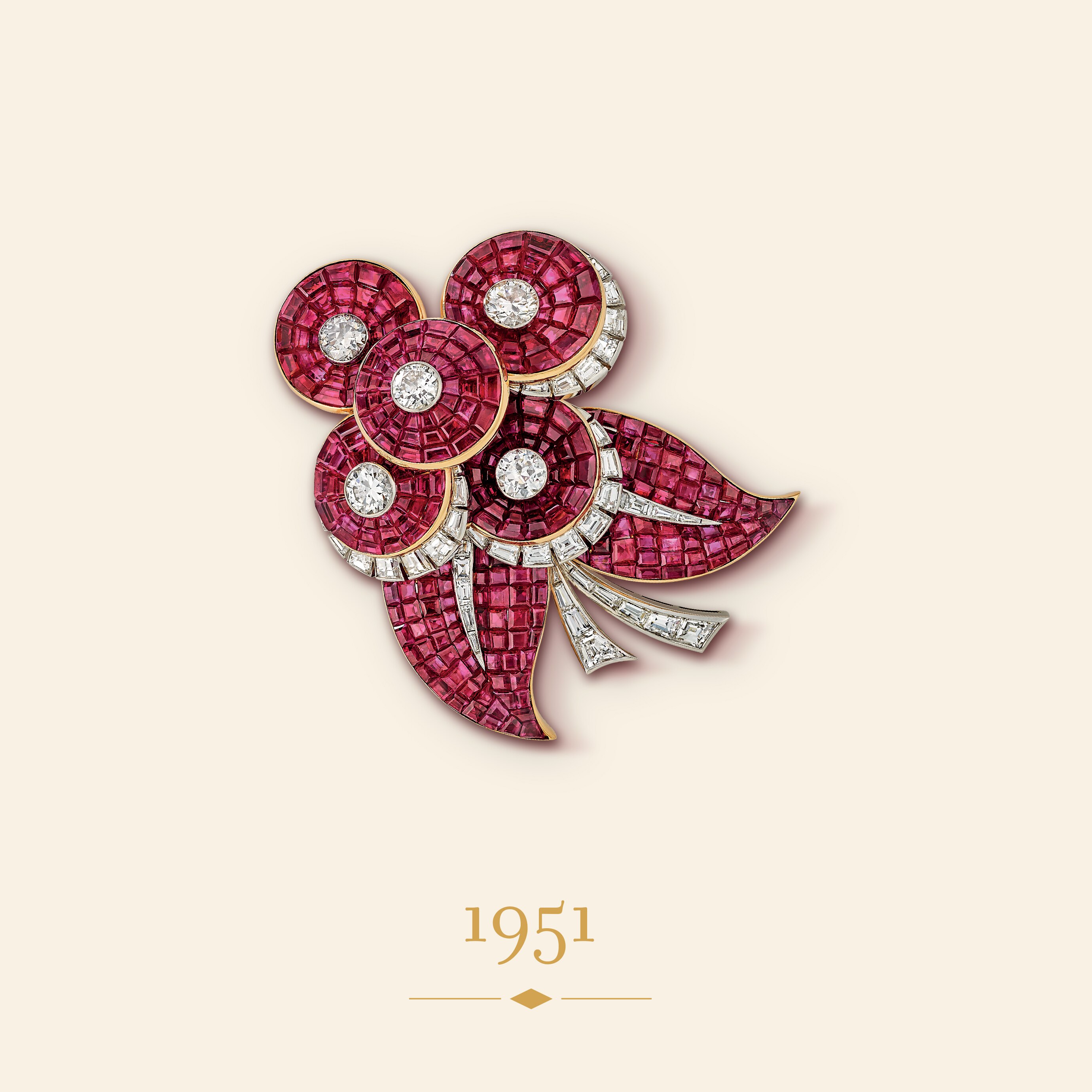 Van Cleef & Arpels 'Golf' Ruby and Gold Charm Pendant - FD Gallery