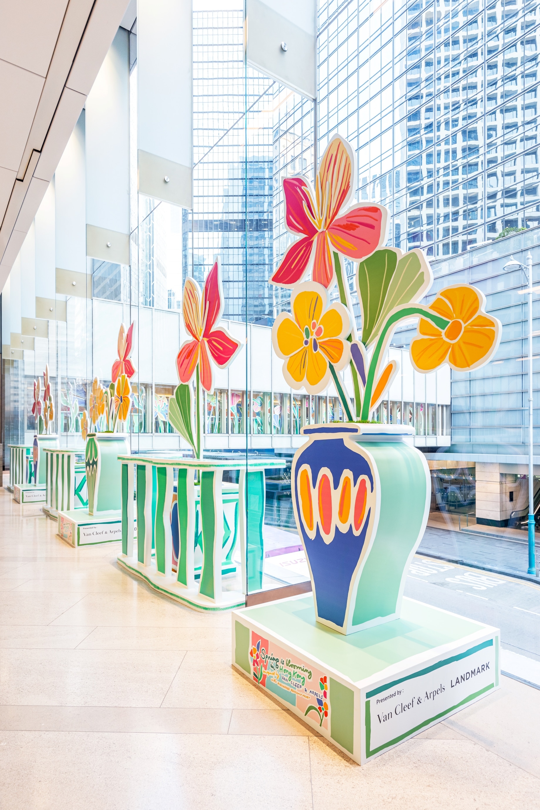 Van Cleef & Arpels and Alexandre Benjamin Navet set Landmarck in full bloom. Van Cleef & Arpels.