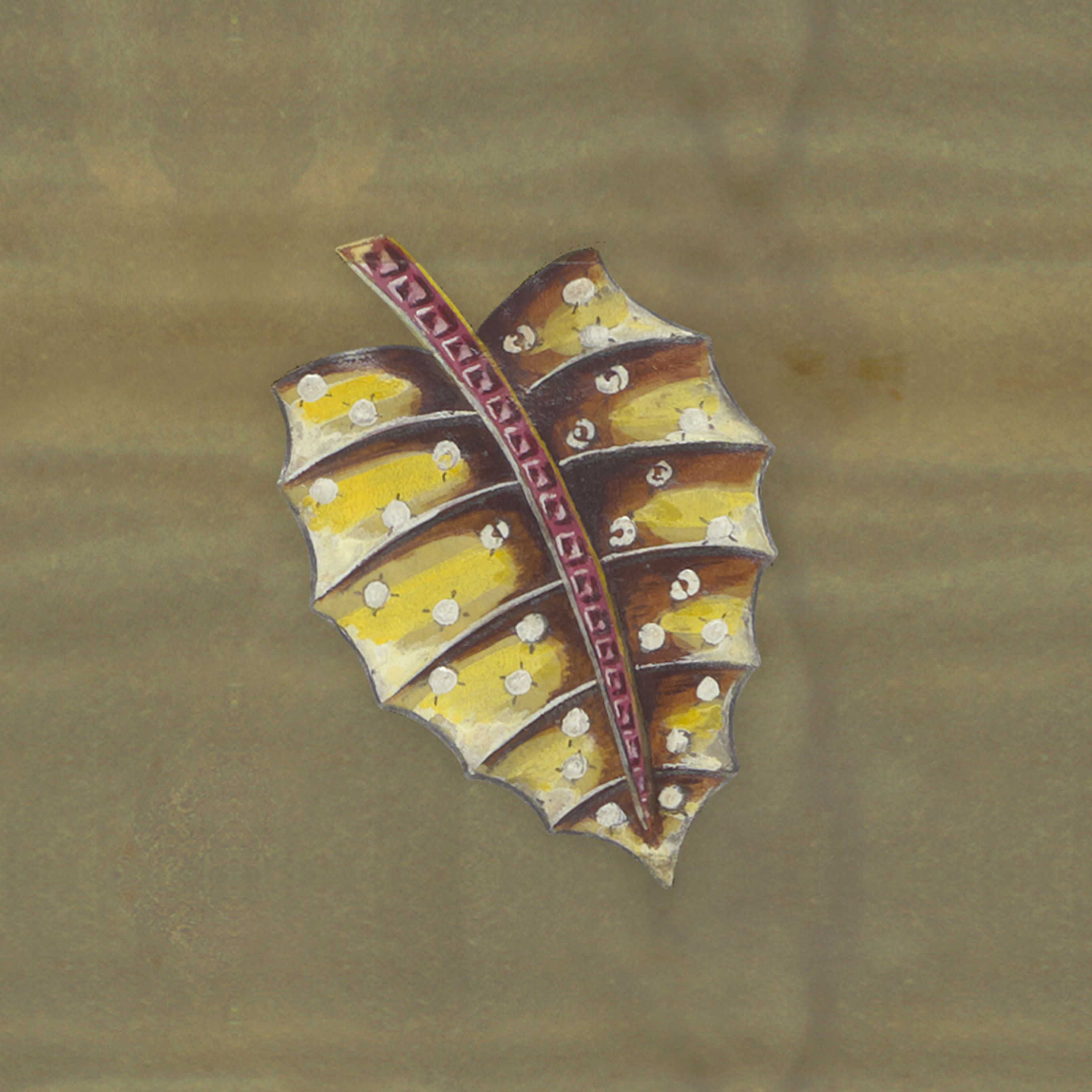 Drawing of a Leaf clip, circa 1940. Van Cleef & Arpels Archives.