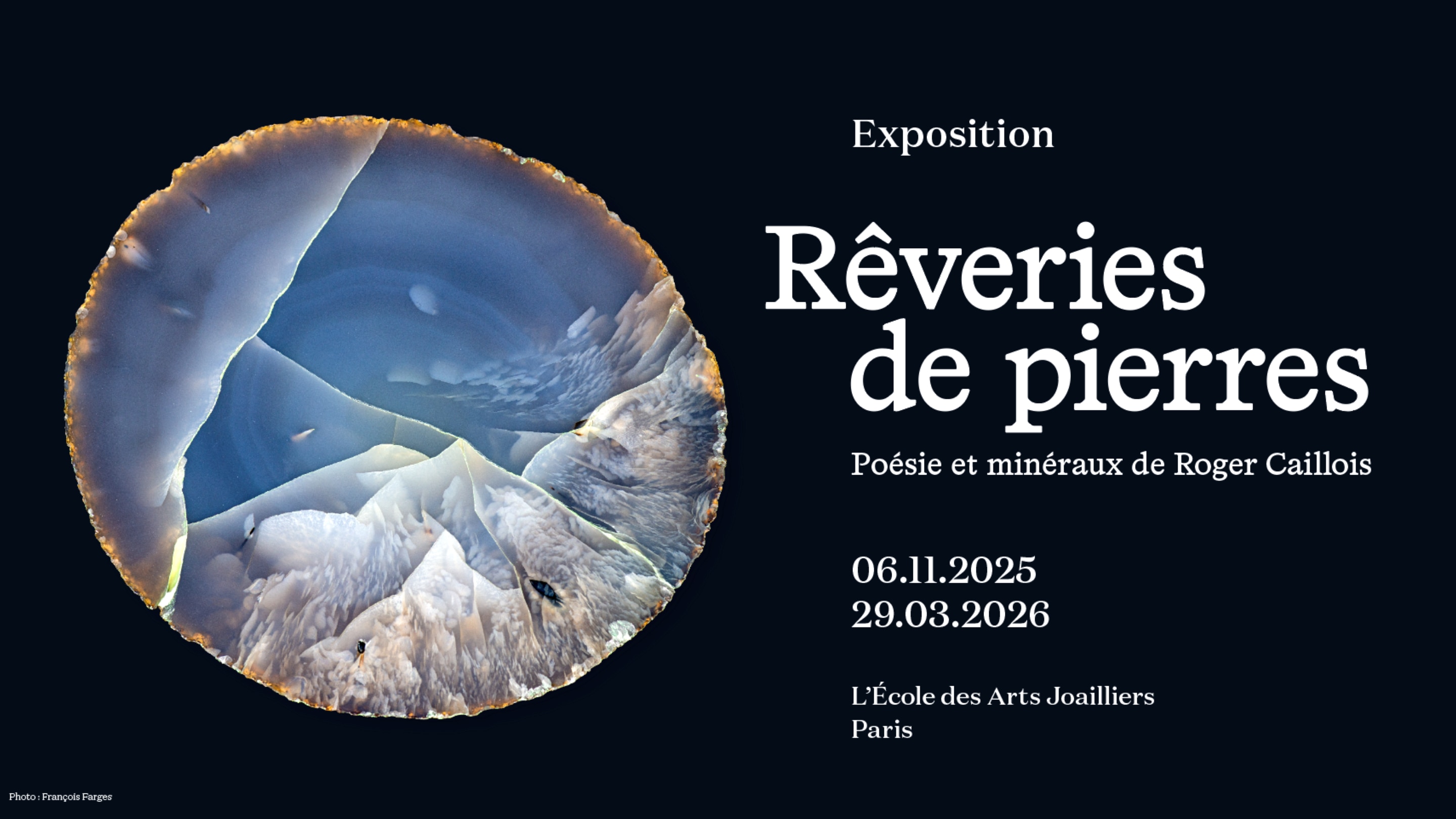 Affiche de l'exposition, cliché de François Farges.