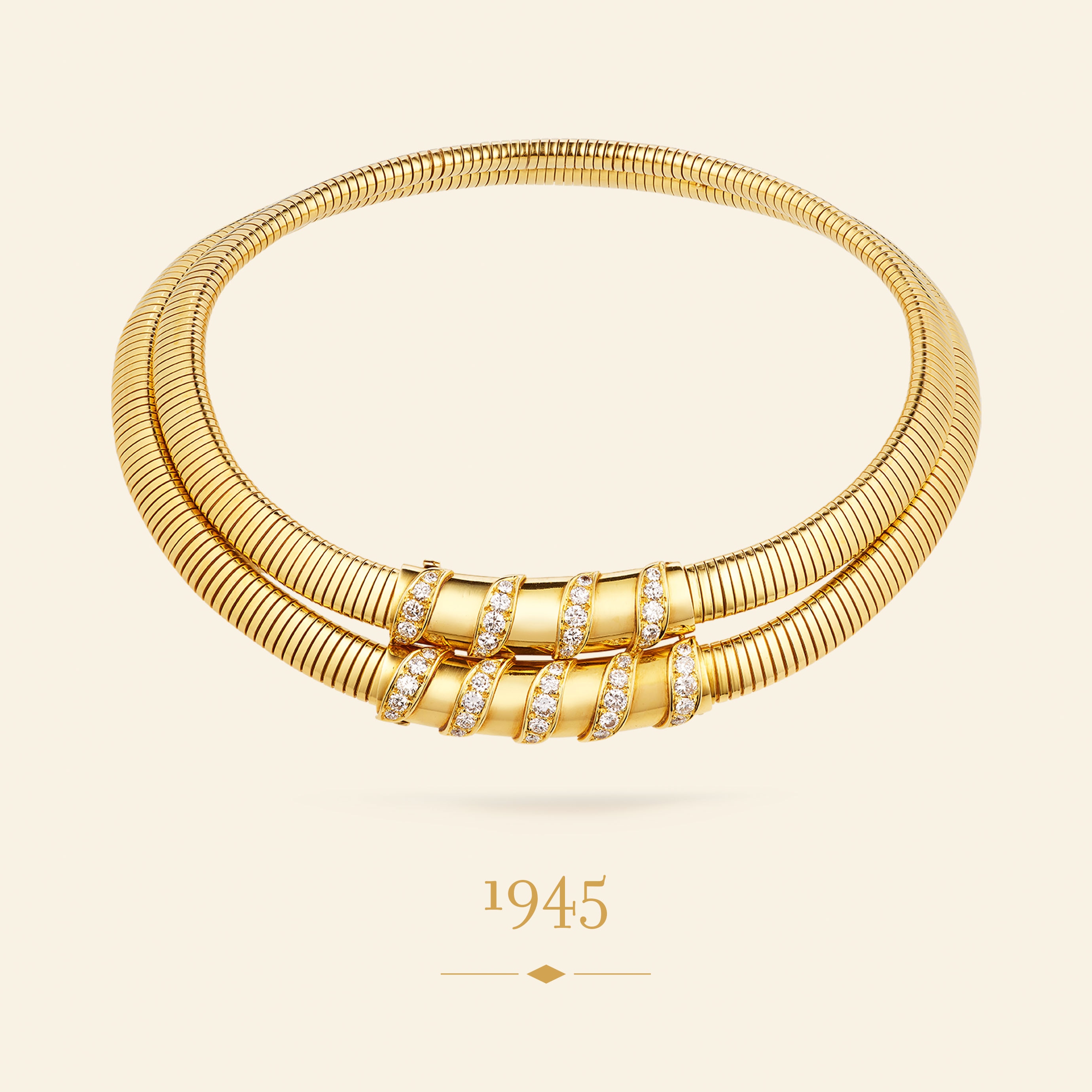 Collar, 1945. Oro amarillo, diamantes. Colección Van Cleef & Arpels.