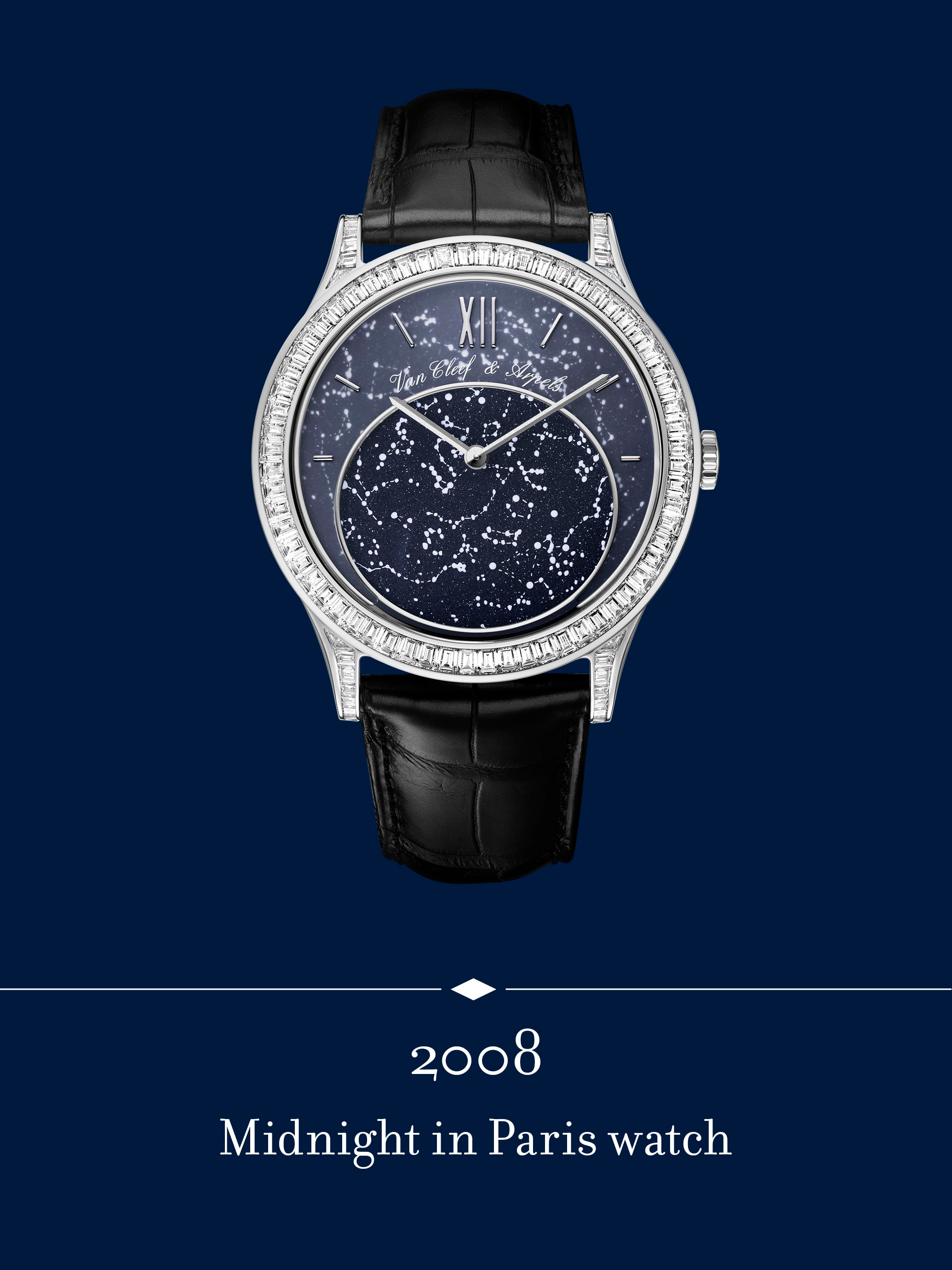 Midnight in Paris watch. Van Cleef & Arpels.