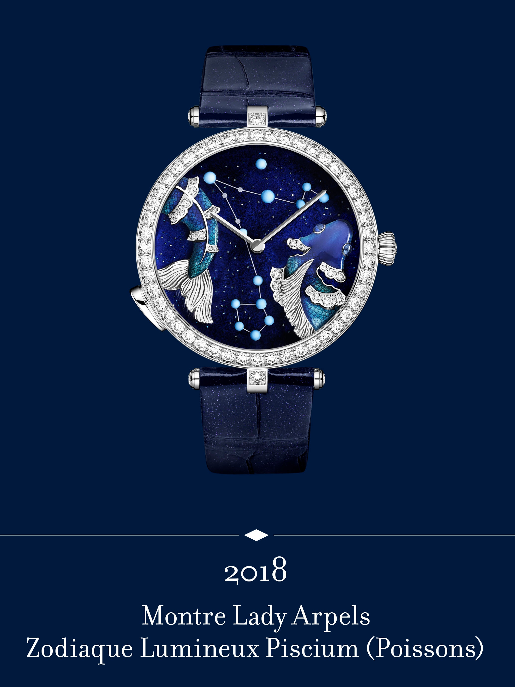 Montre Lady Arpels Zodiaque Lumineux. Van Cleef & Arpels.