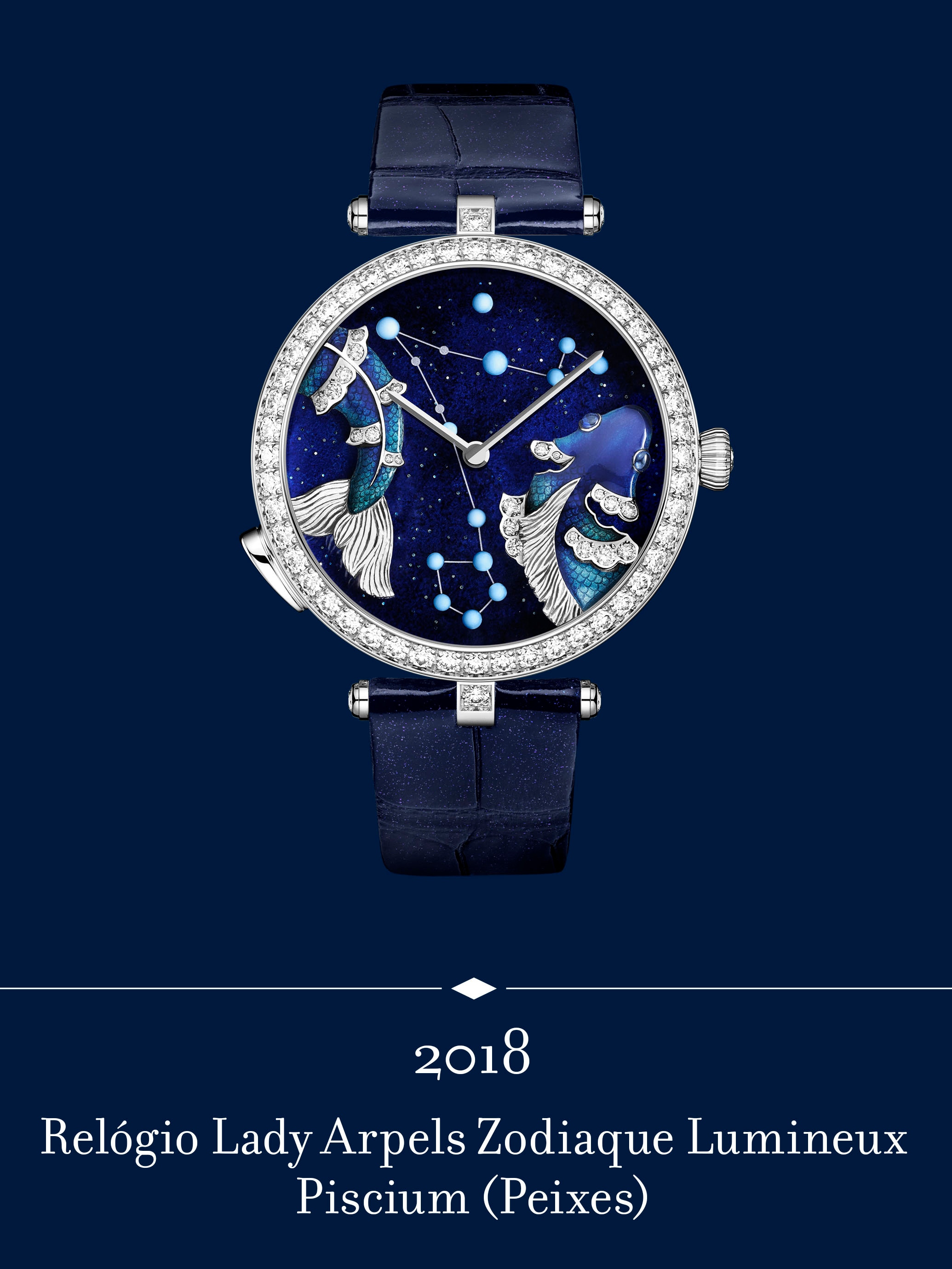 Relógio Lady Arpels Zodiaque Lumineux. Van Cleef & Arpels.