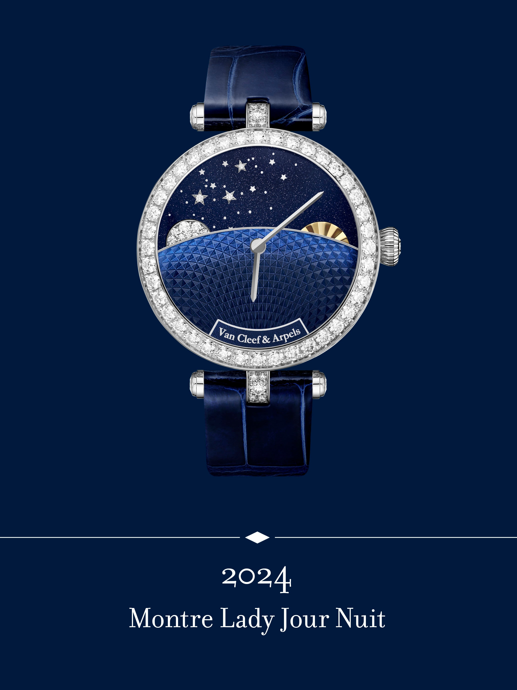 Montre Lady Jour Nuit. Van Cleef & Arpels.