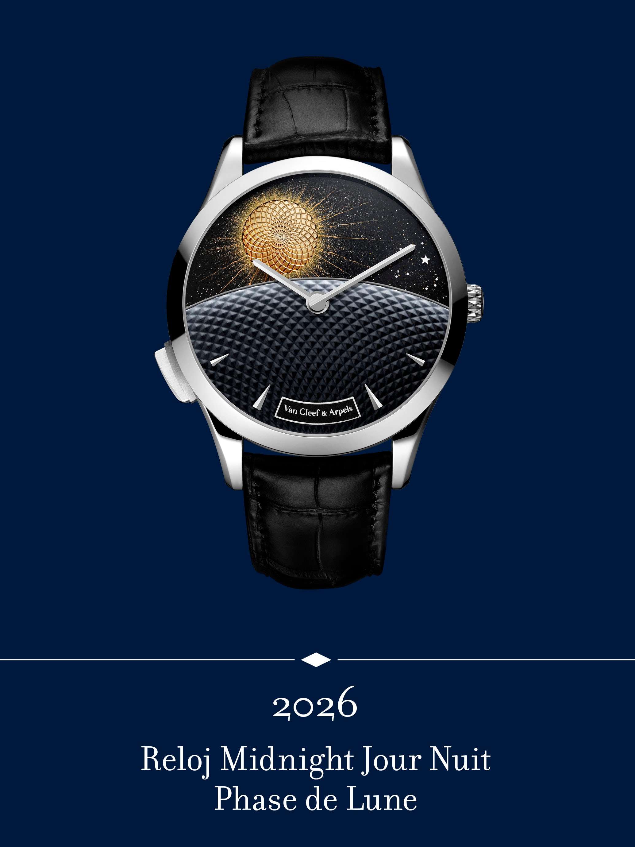 Reloj Midnight Jour Nuit Phase de Lune. Van Cleef & Arpels.