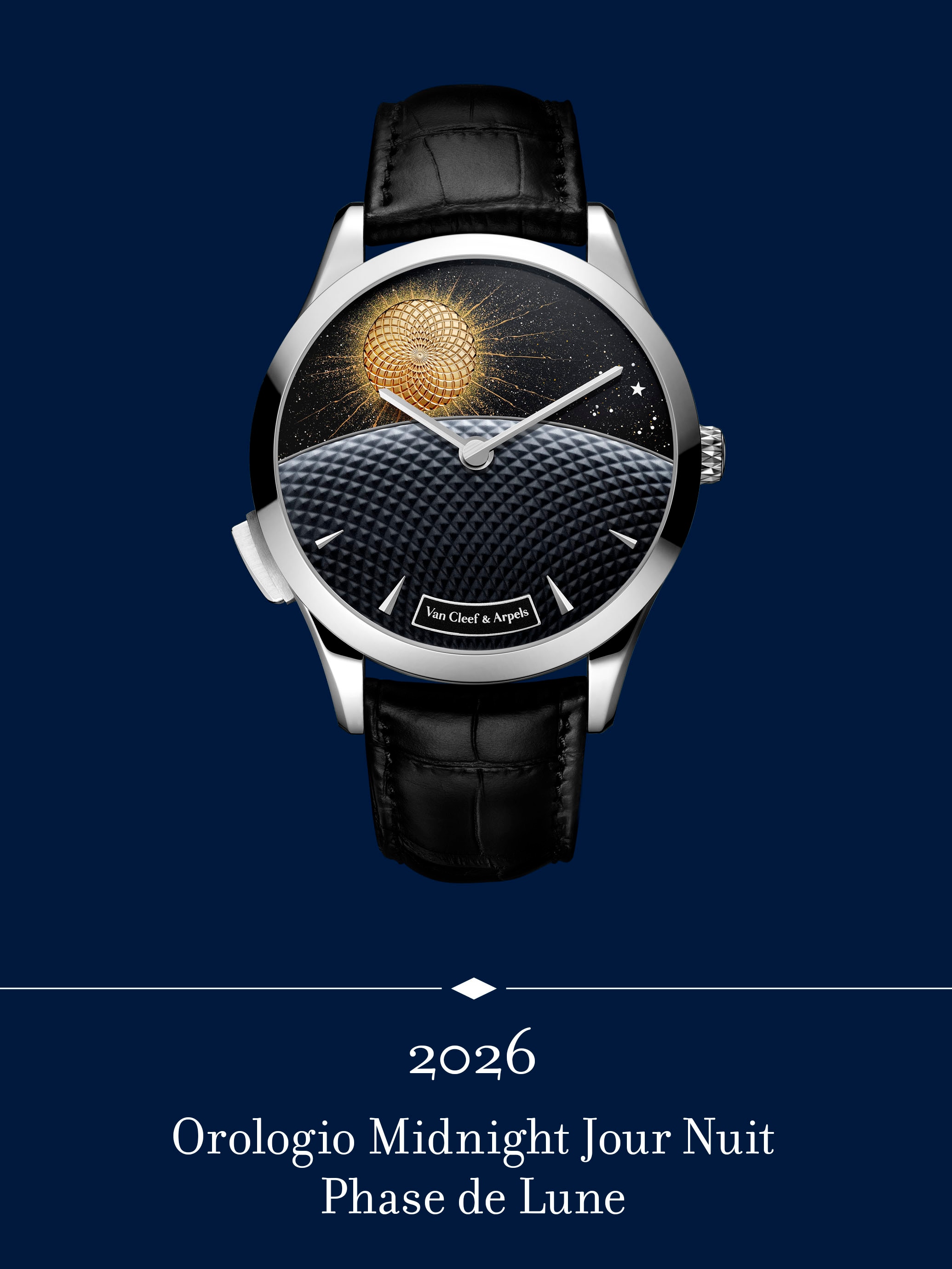 Orologio Midnight Jour Nuit Phase de Lune. Van Cleef & Arpels.