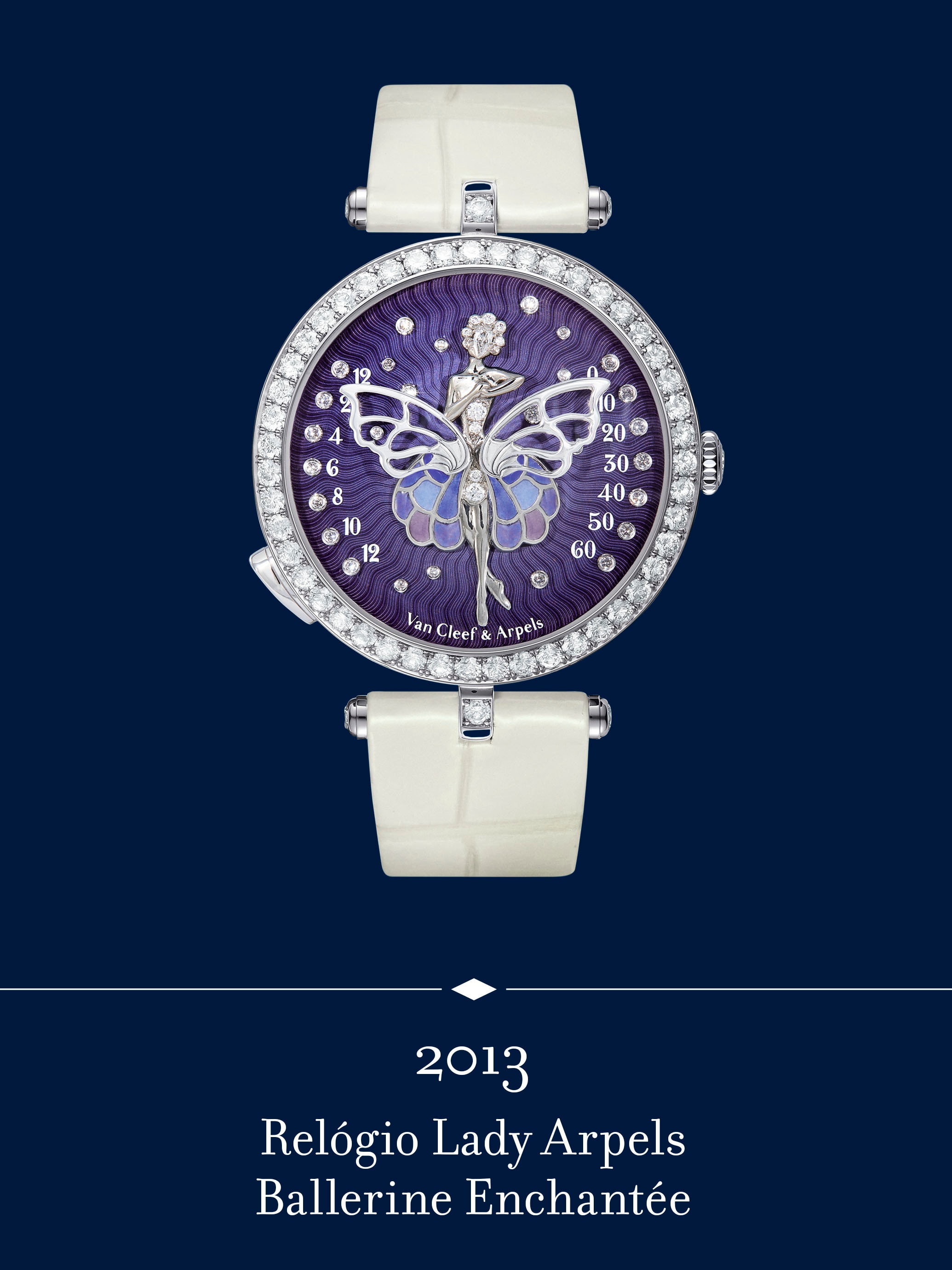 Relógio Lady Arpels Ballerine Enchantée. Van Cleef & Arpels.