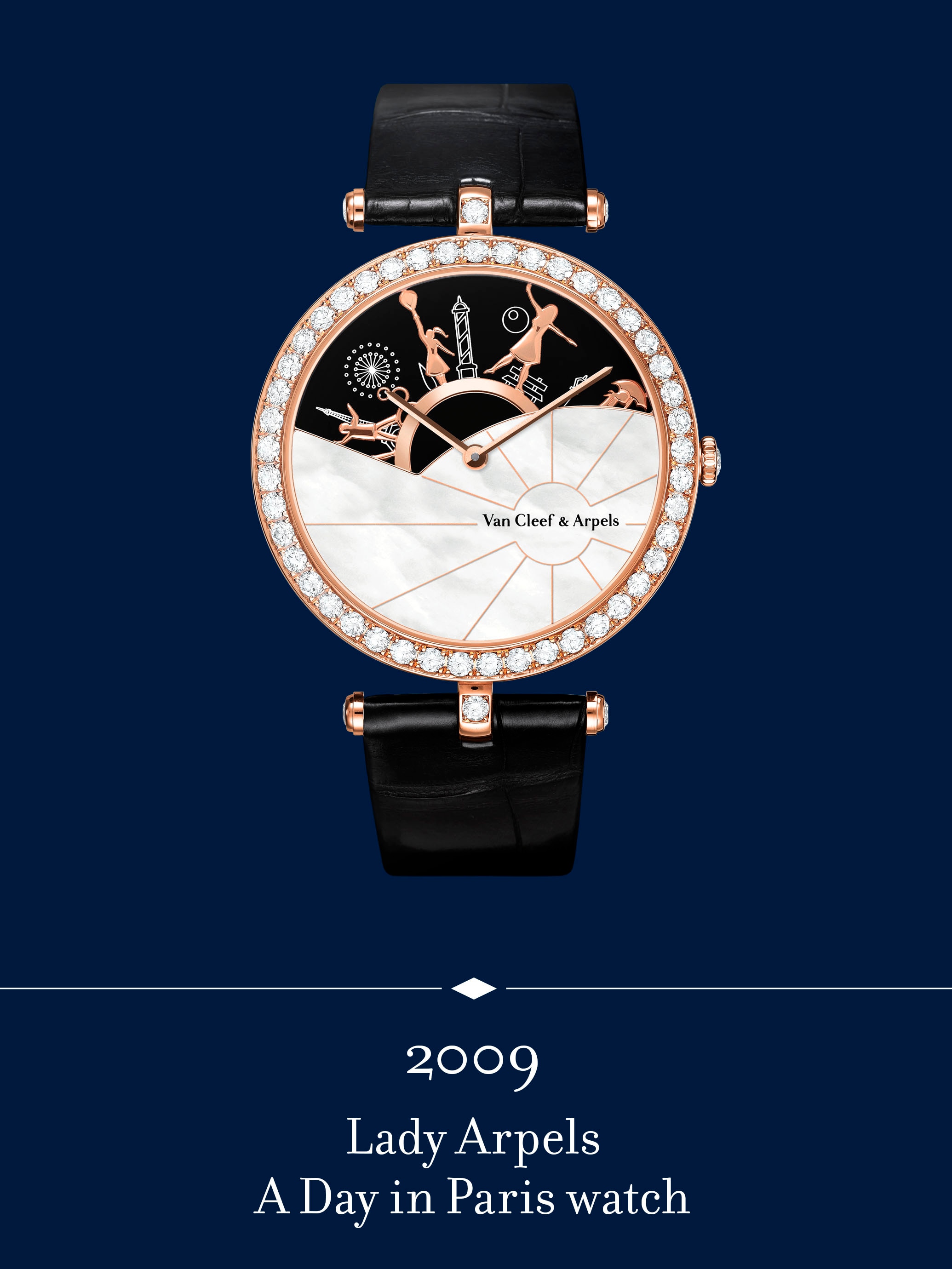 Lady Arpels A Day in Paris watch. Van Cleef & Arpels.