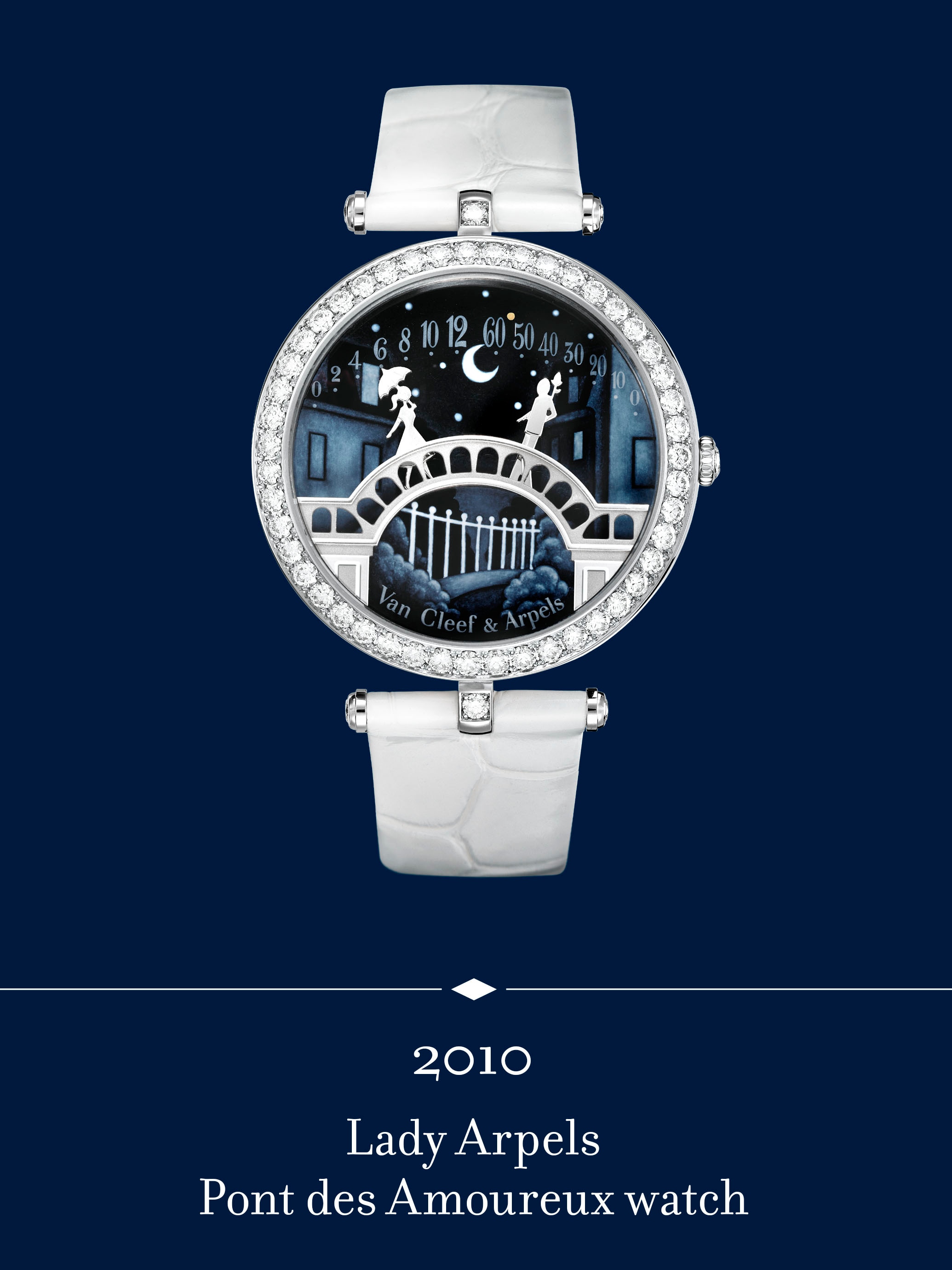 Lady Arpels Pont des Amoureux watch. Van Cleef & Arpels.