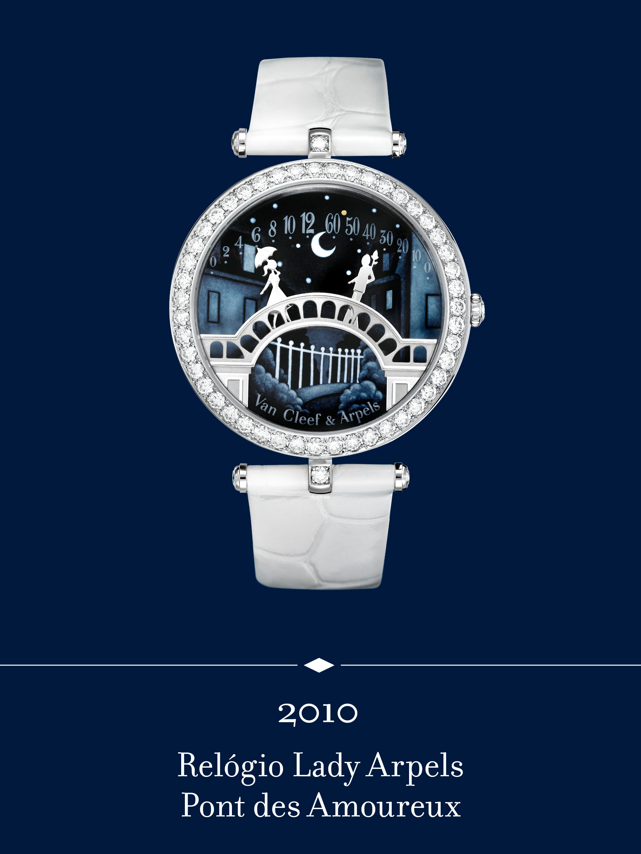Relógio Lady Arpels Pont des Amoureux. Van Cleef & Arpels.