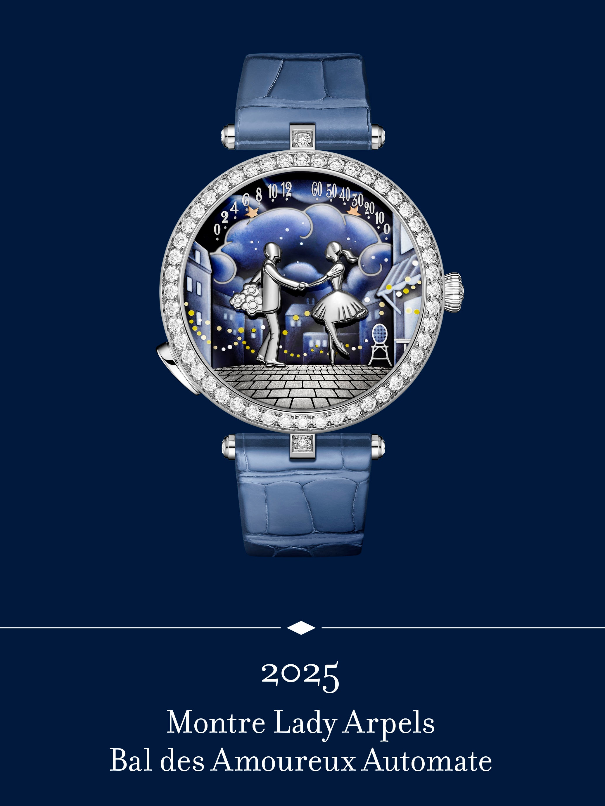 Montre Lady Arpels Bal des Amoureux Automate. Van Cleef & Arpels.